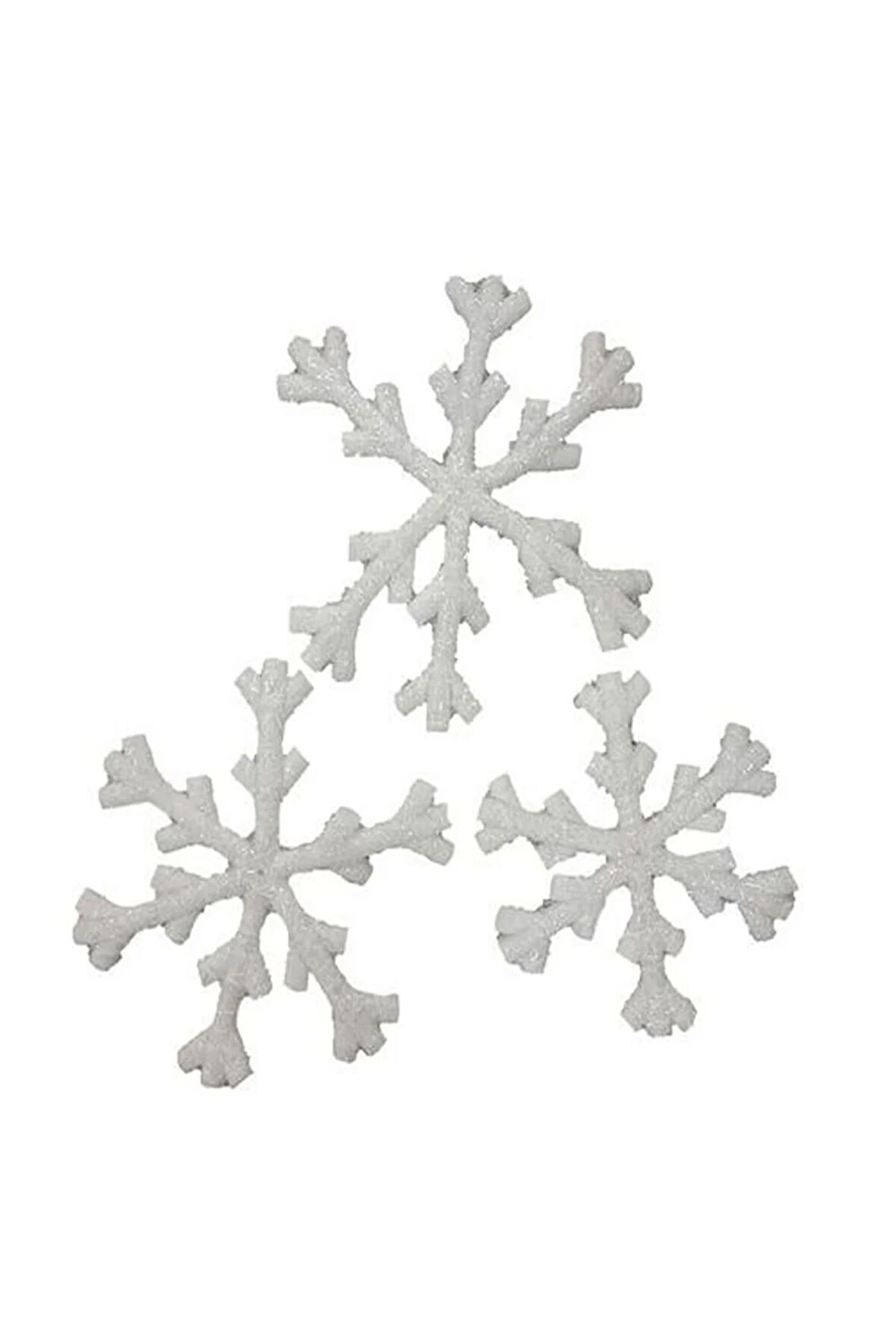 TÜYLÜ 3 LÜ KAR TANESİ SARKIT