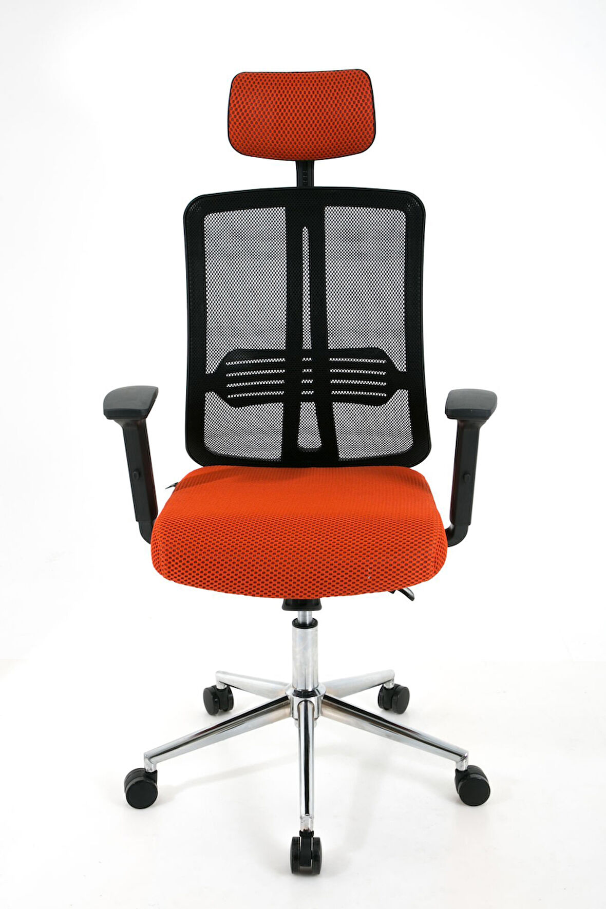 ZEON | COMFORT Ofis koltuğu Çalışma Koltuğu |Turuncu |Siyah Yıldız Ayak