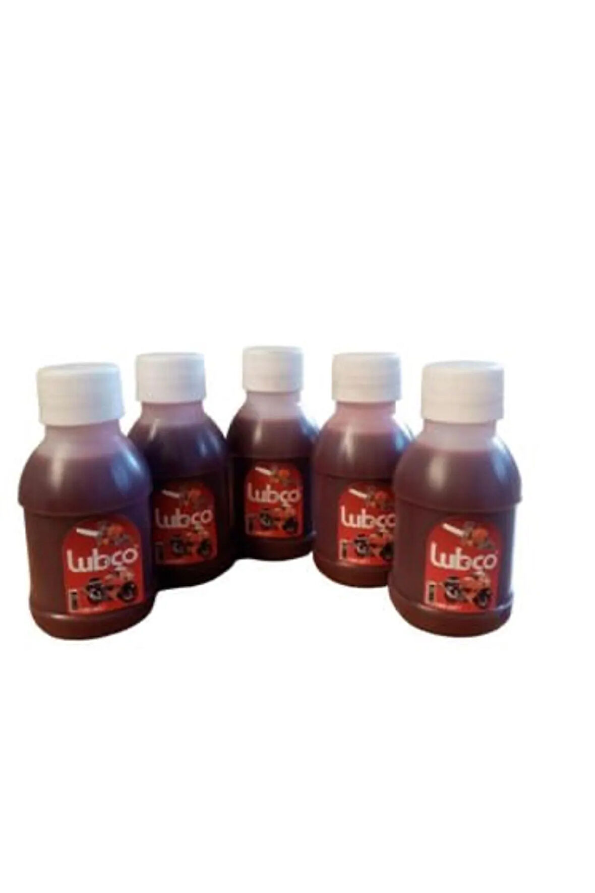 2t Yağ Kırmızı T 2 Zamanlı Motor Yağı Benzinli Testere Ve Tırpan Yağı 100 ml X 5