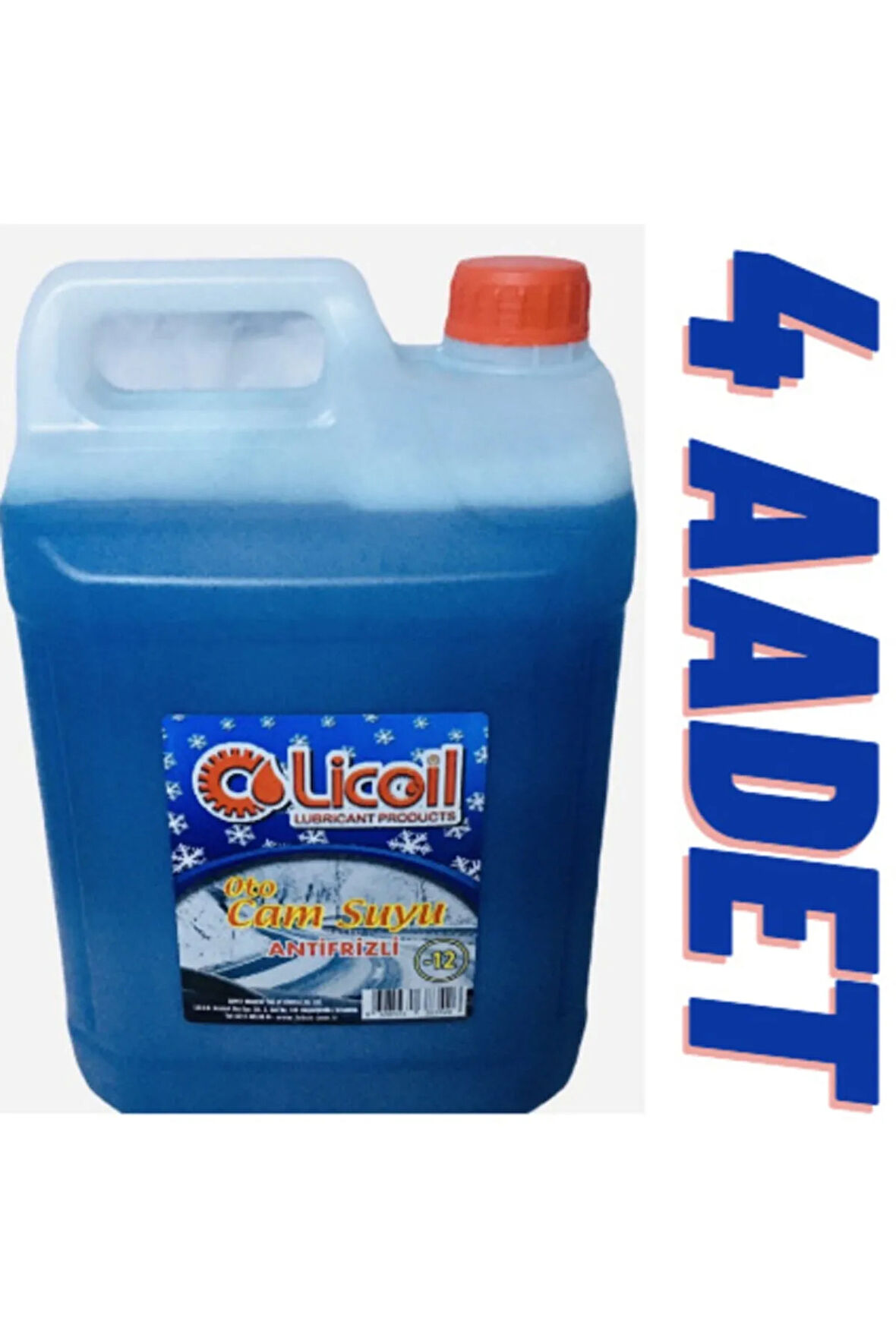 Antifrizli &parfümlü&şampuanlıoto Cam Suyu -12c 5 Litre 4 Adet