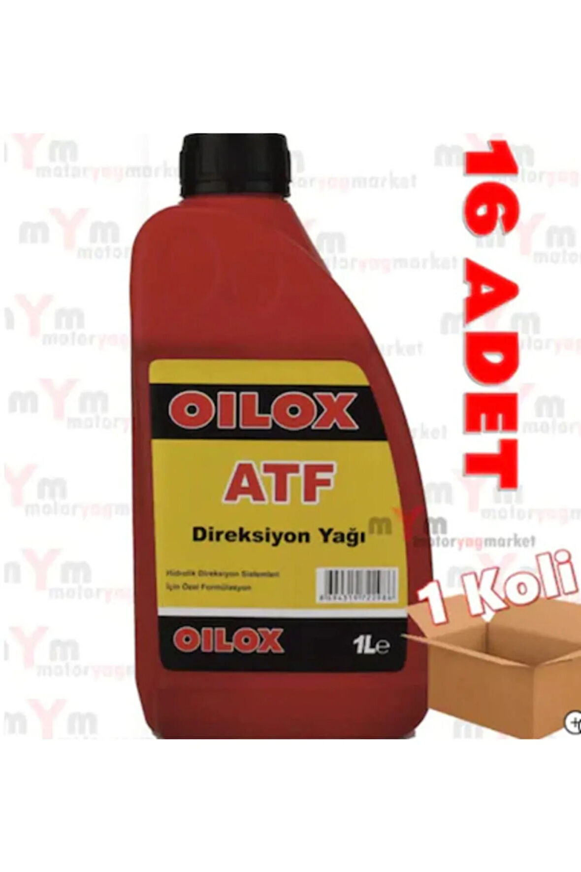 Atf Hidrolik Kırmızı Direksiyon Yağı 900ml 16 Adet