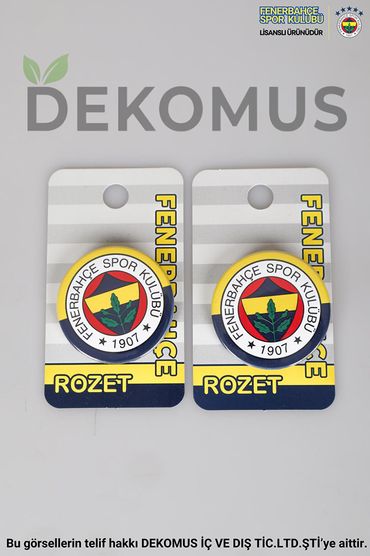 DEKOMUS İLE LİSANSLI FENERBAHÇE 2'Lİ ROZET