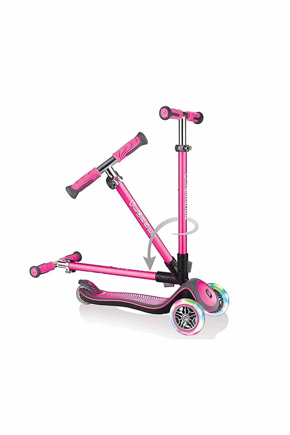  Globber Scooter Elite Deluxe Işıklı Pembe