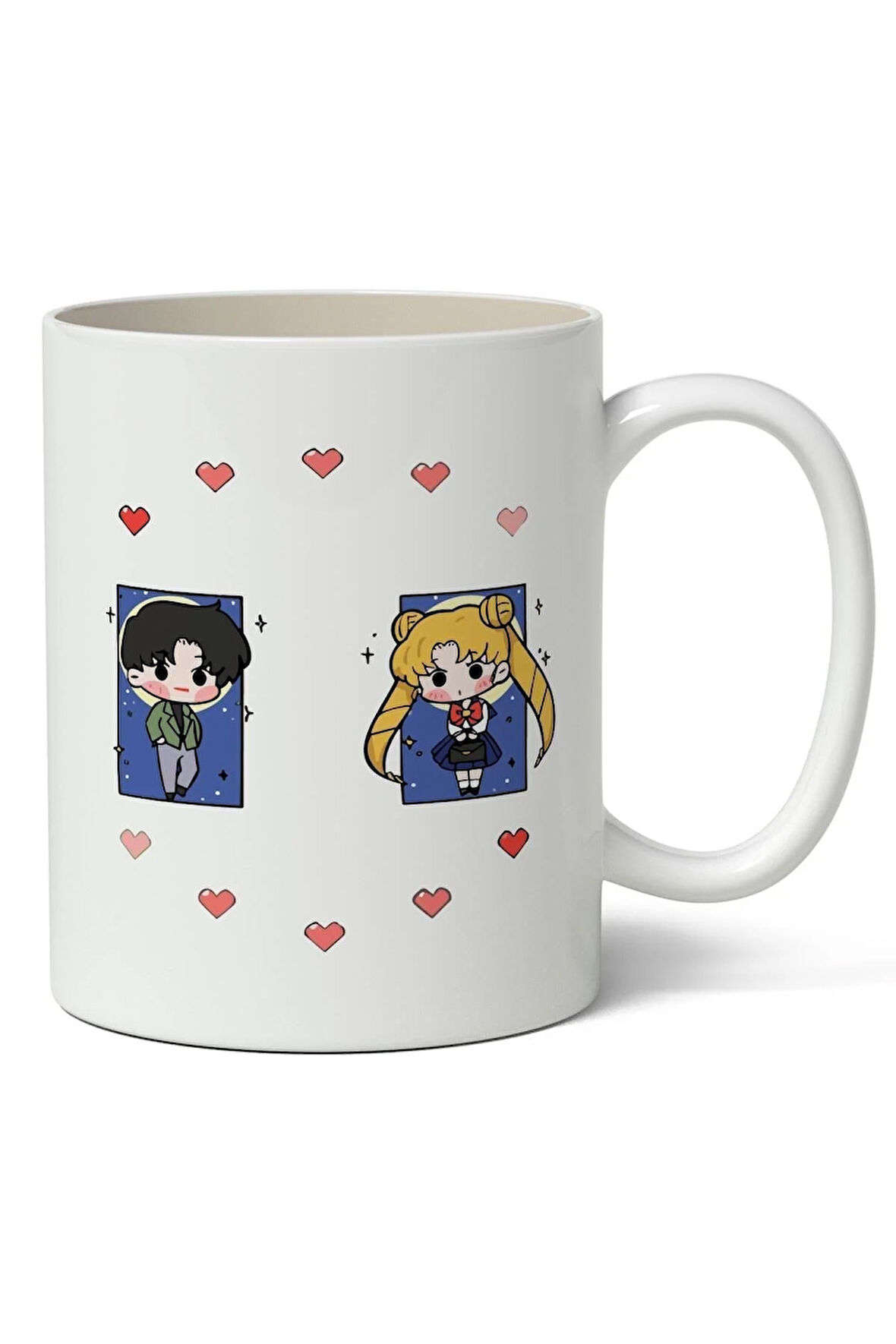 Sailor Moon Avatar Baskılı Kişiye Özel Kupa Bardak - Sevgiliye Hediye