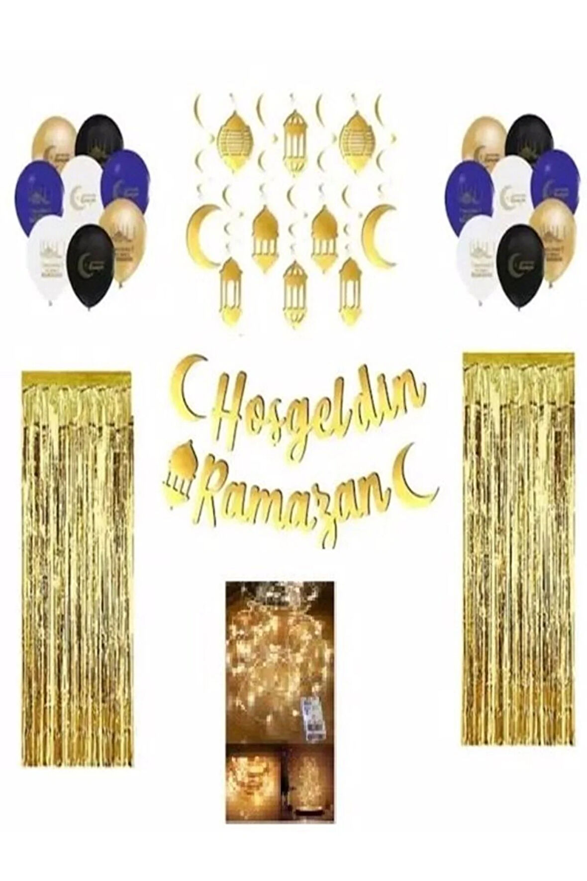 Ramazan Süsleri Led Işılı Perdeli Set