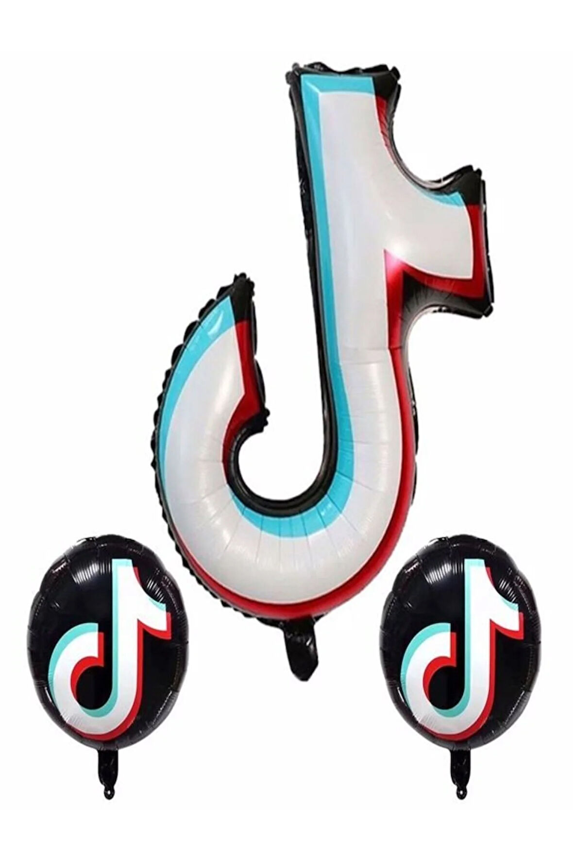 Tiktok 3lü Set Folyo Balon