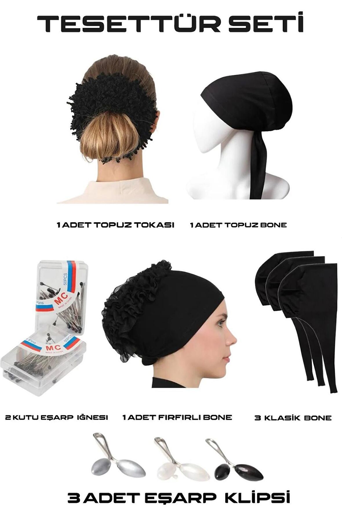 Alcanavm 11 Parça Tesettür Seti