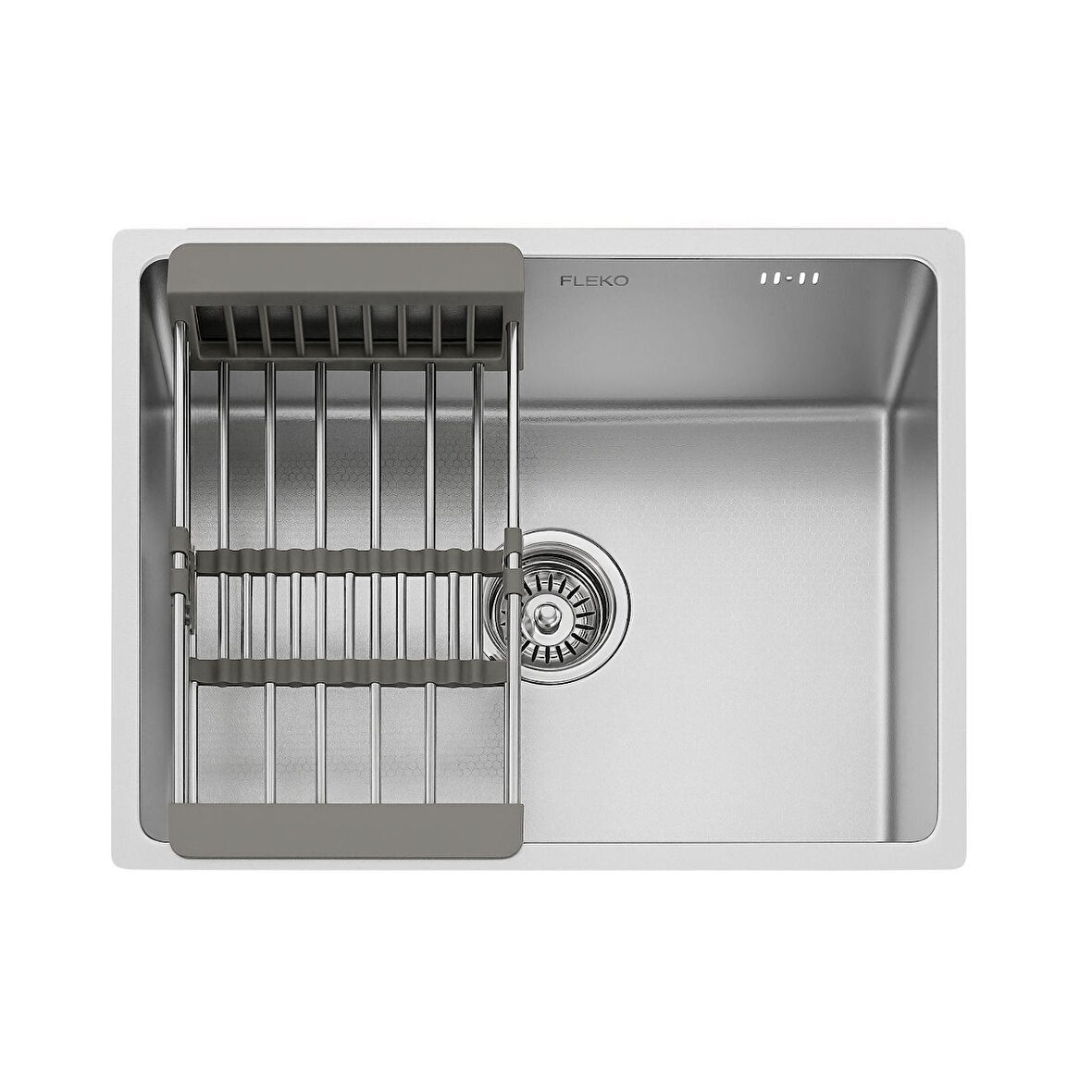 Fleko Lotus Inox 50.40 Petek Dokulu Paslanmaz Çelik Mutfak Eviyesi