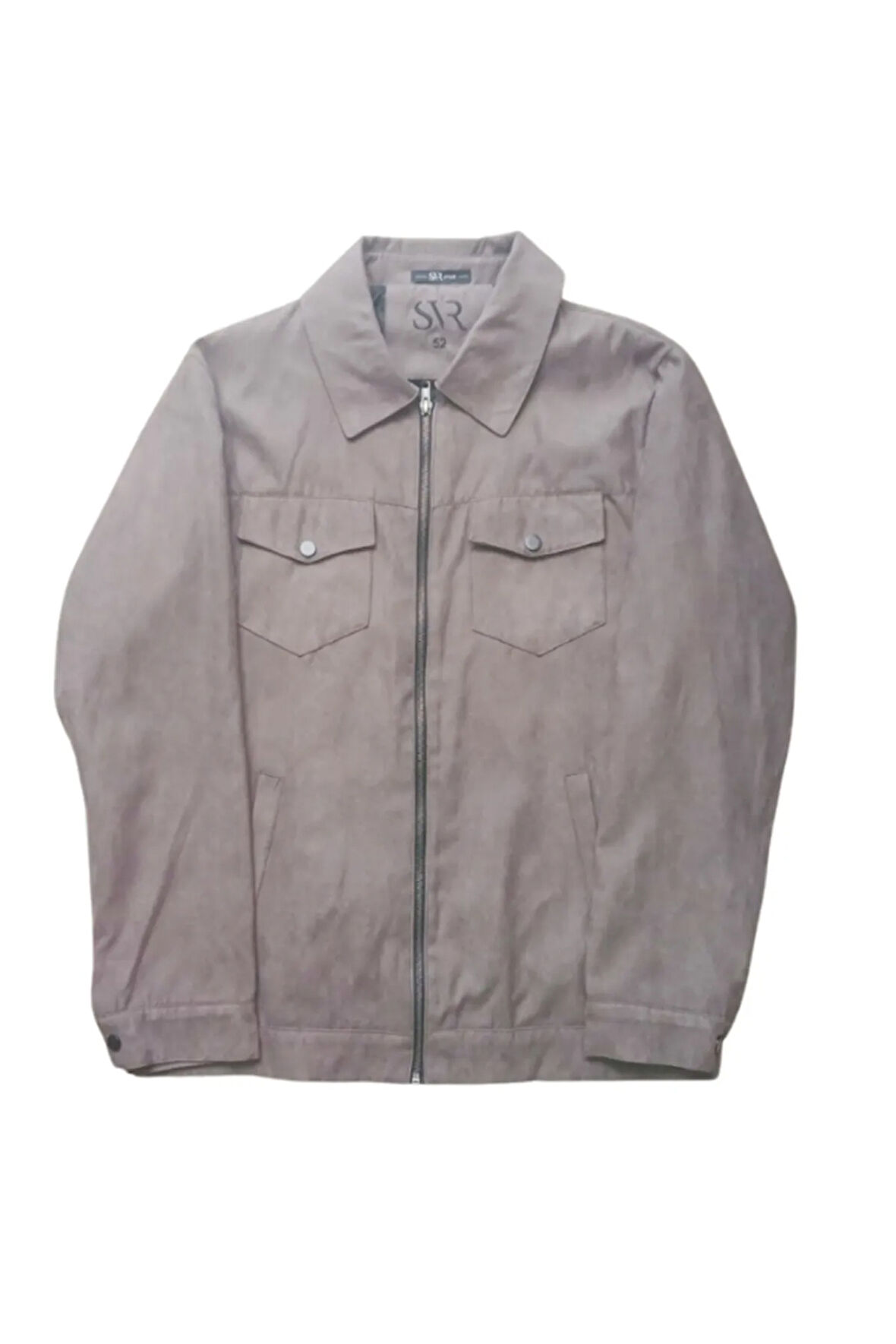 SÜVARİ CEP DETAYLI YAKALI FERMUARLI 2 KAPAKLI SÜVET MONT