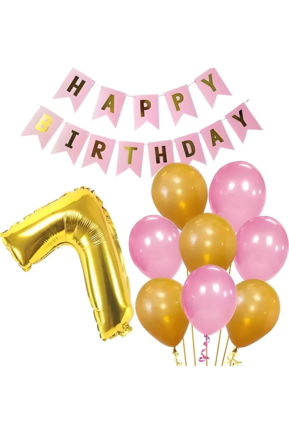 7 Yaş Doğum Günü Kız Pembe