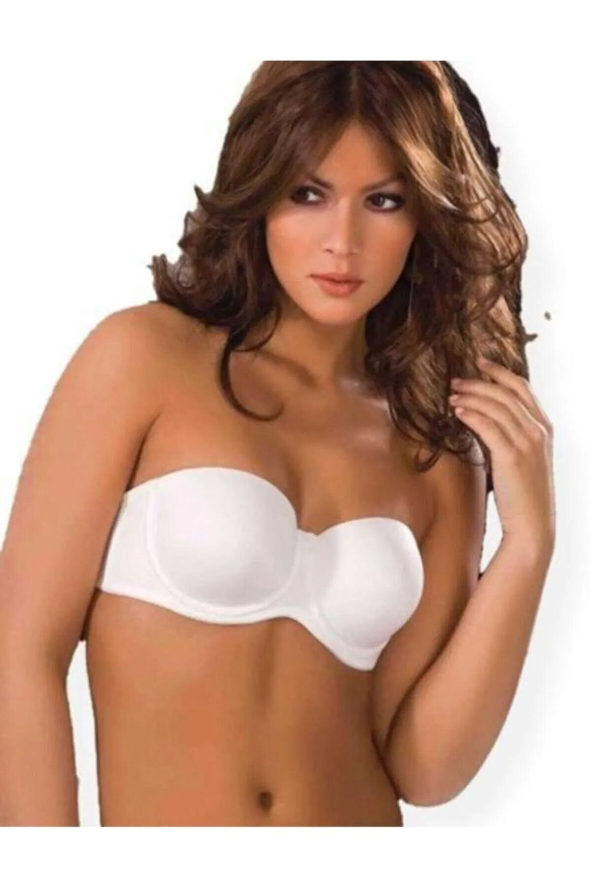 Kadın Beyaz Strapless Sütyen