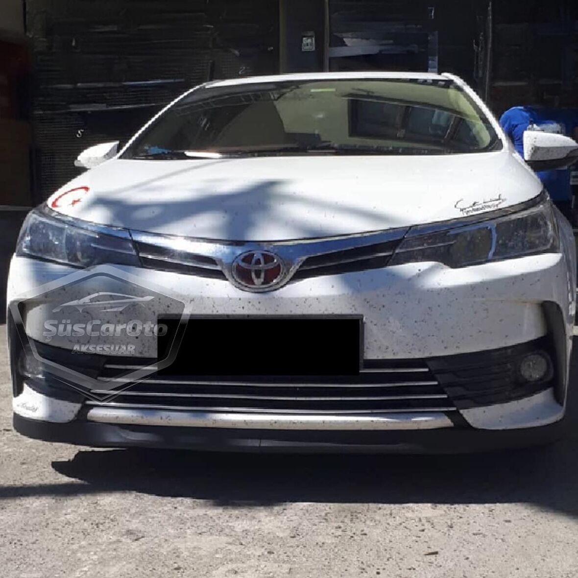 Toyota Corolla E170 2013-2018 Uyumlu Üniversal Astra H lip Esnek Ön Lip 2 Parça Tampon Altı Dil Karlık Ön Ek