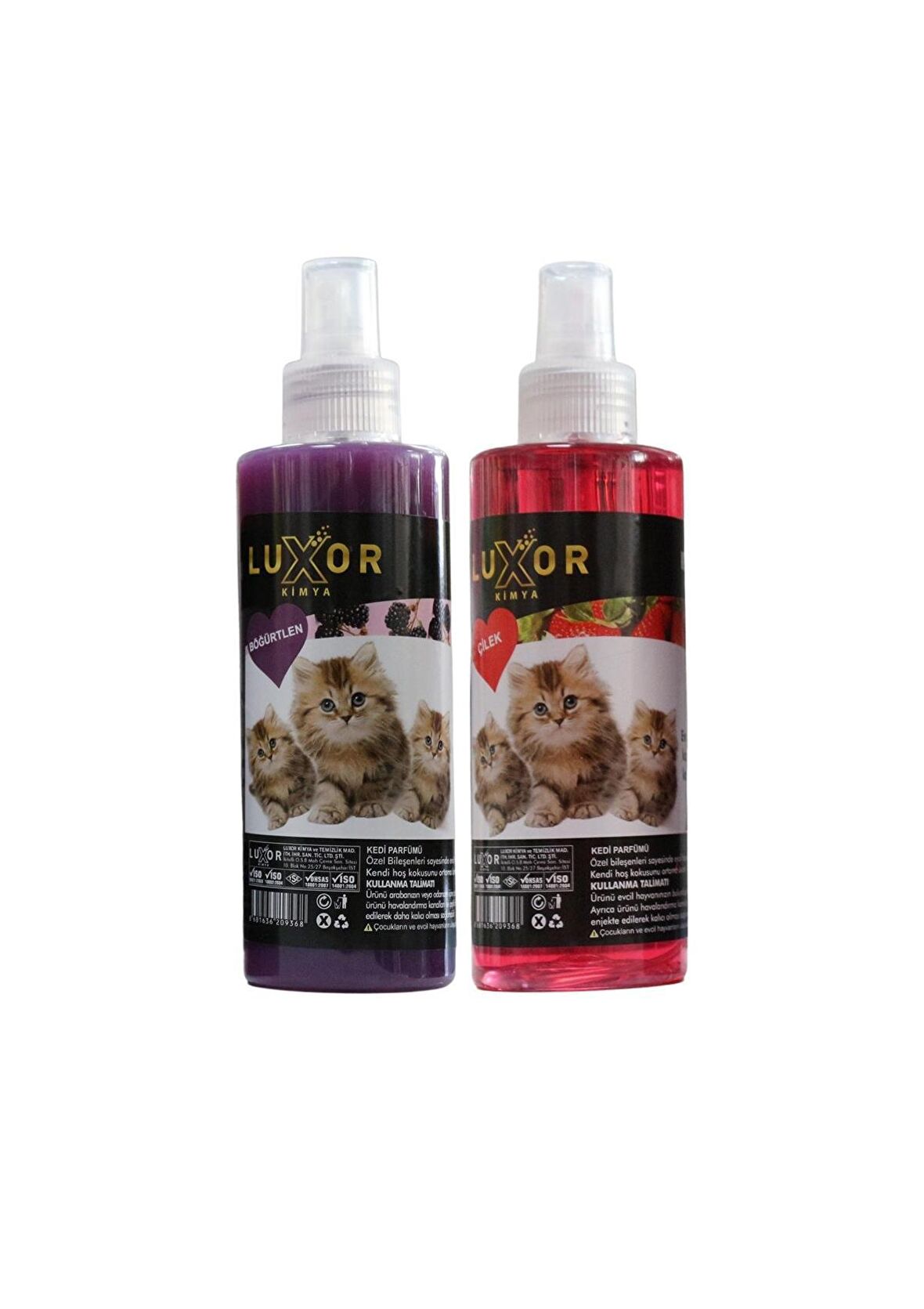 Luxor Kedi Parfümü Böğürtlen ve Çilek Aromalı 200 ml