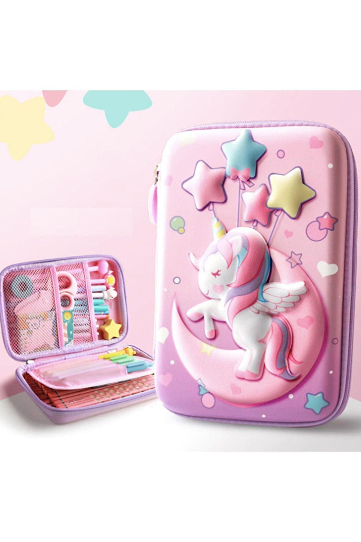 Unicorn 3D Hard Case Büyük Boy Şirin Kalem Kutusu
