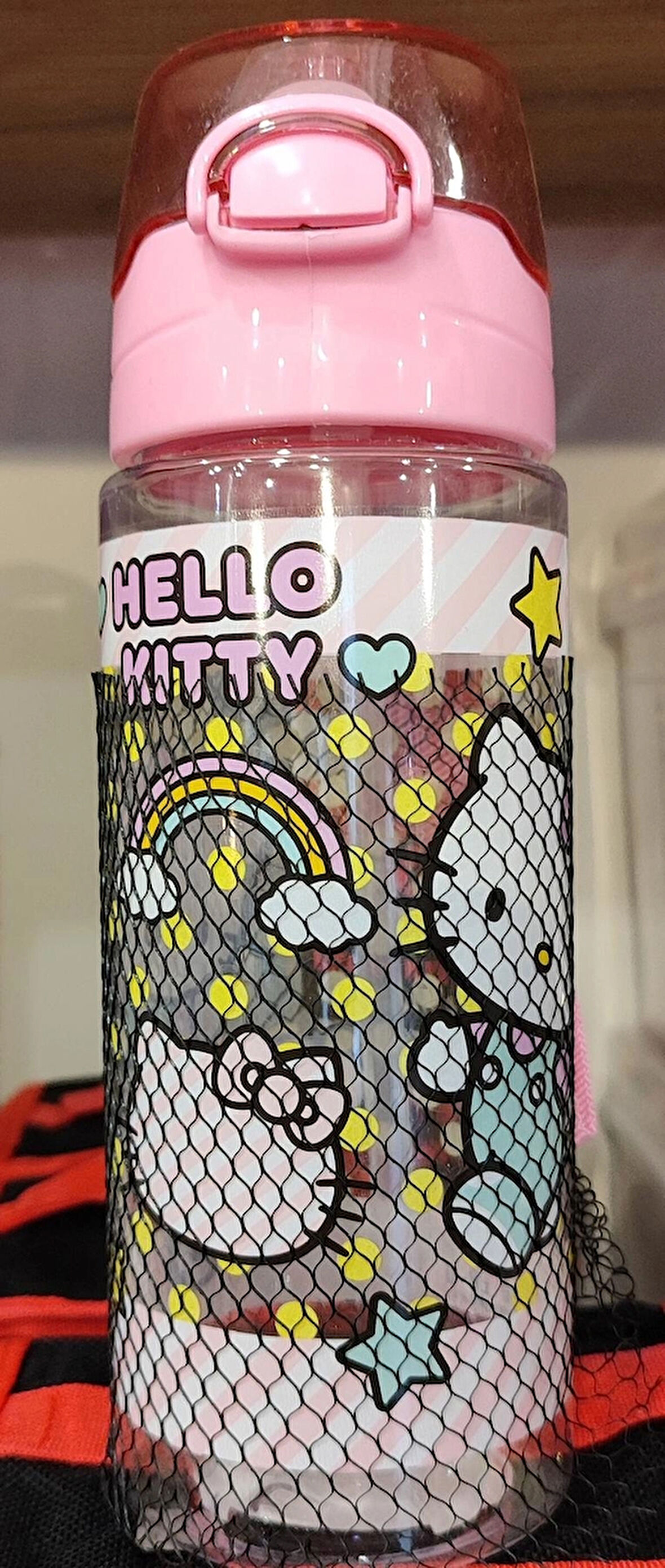 Hello kitty figürlü plastik matara 550 ml