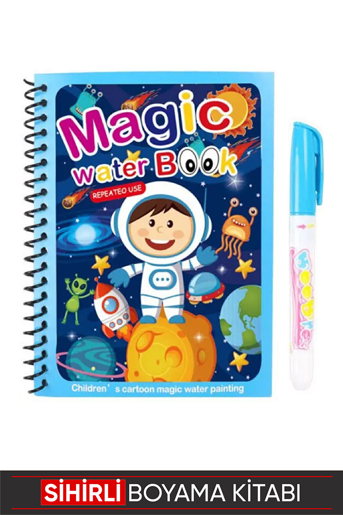 Magic Water Book - Sihirli Boyama Kitabı / Astronot