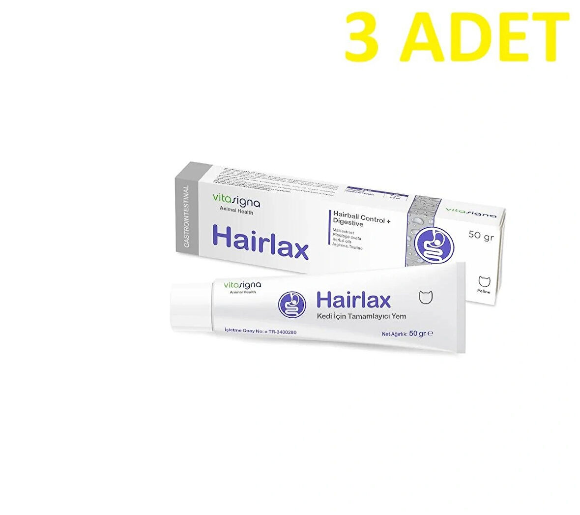 Vitasigna Hairlax Kedi Malt Pasta 50 Gr (3 ADET)