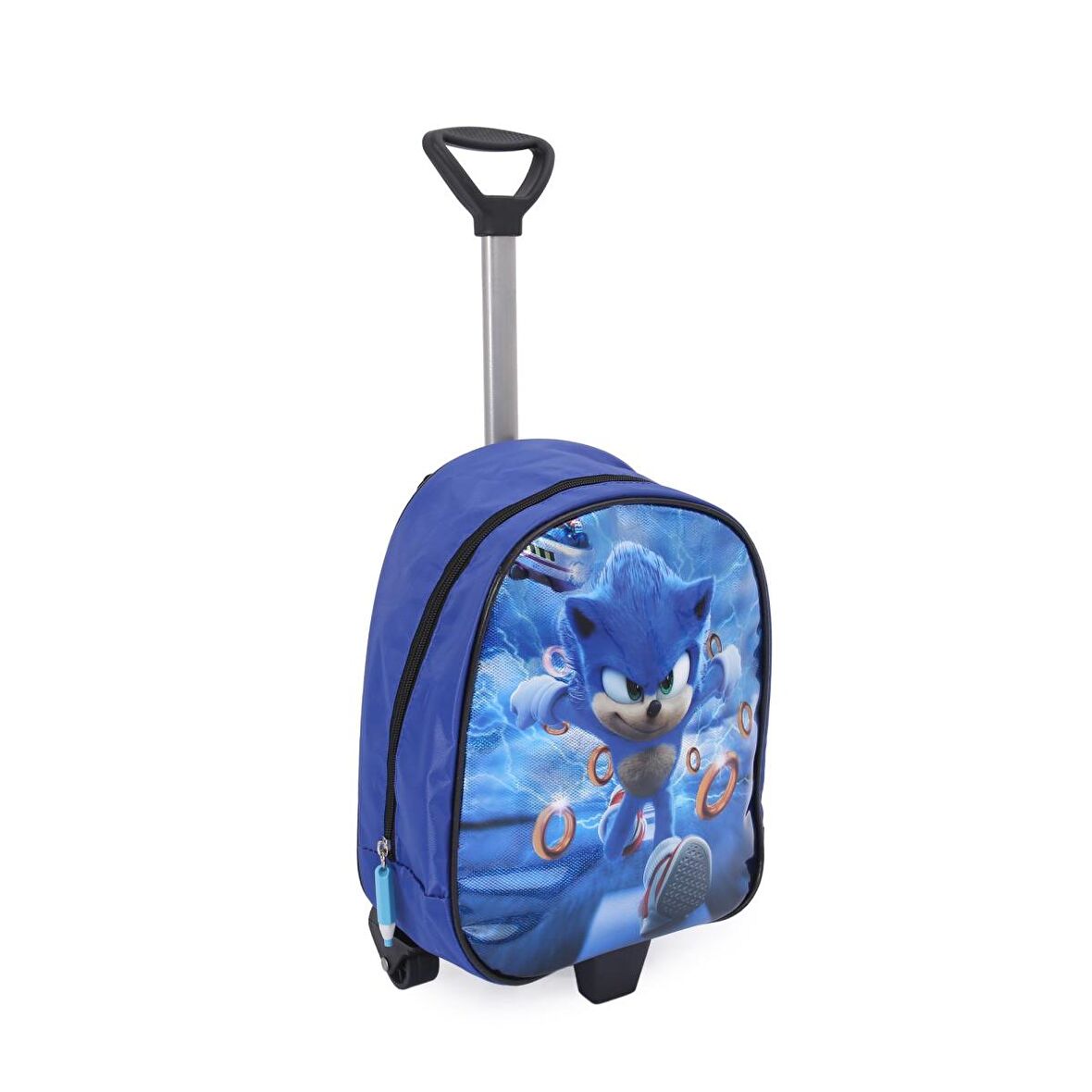 Çekçekli Parlak Sonic Anaokulu Çantası - Süper Sonik Kreş Çantası