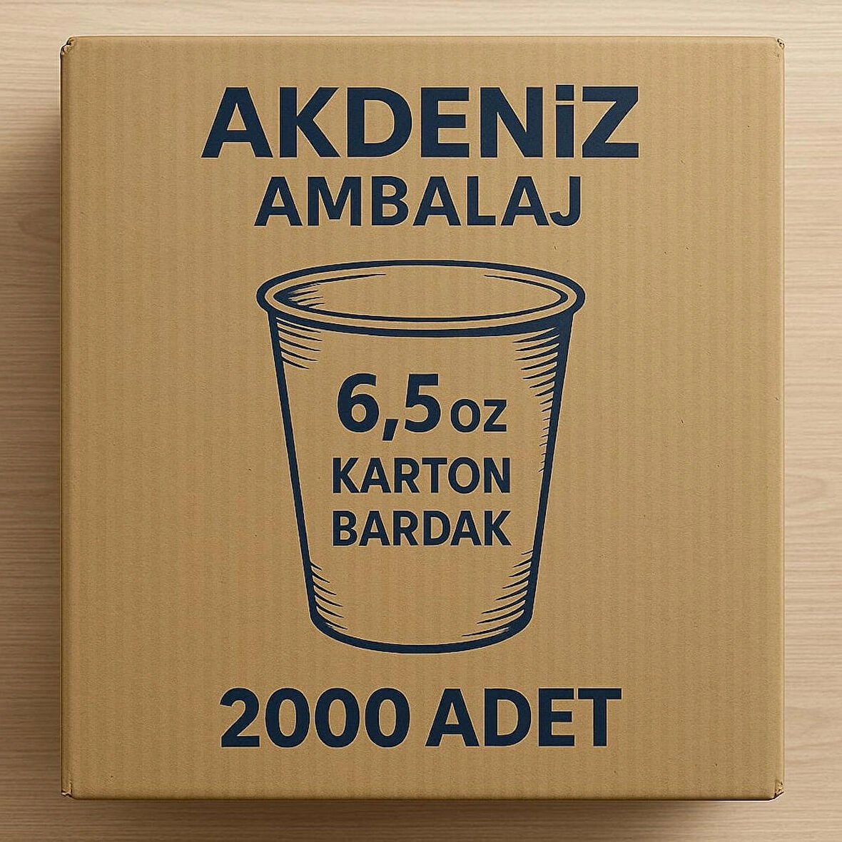KARTON BARDAK 6.5 OZ 2000 ADET