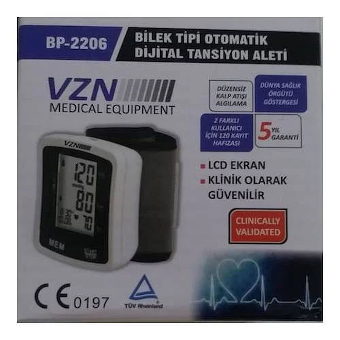 Medikaltec Bp-2206 Bilekten Tam Otomatik Tansiyon Aleti