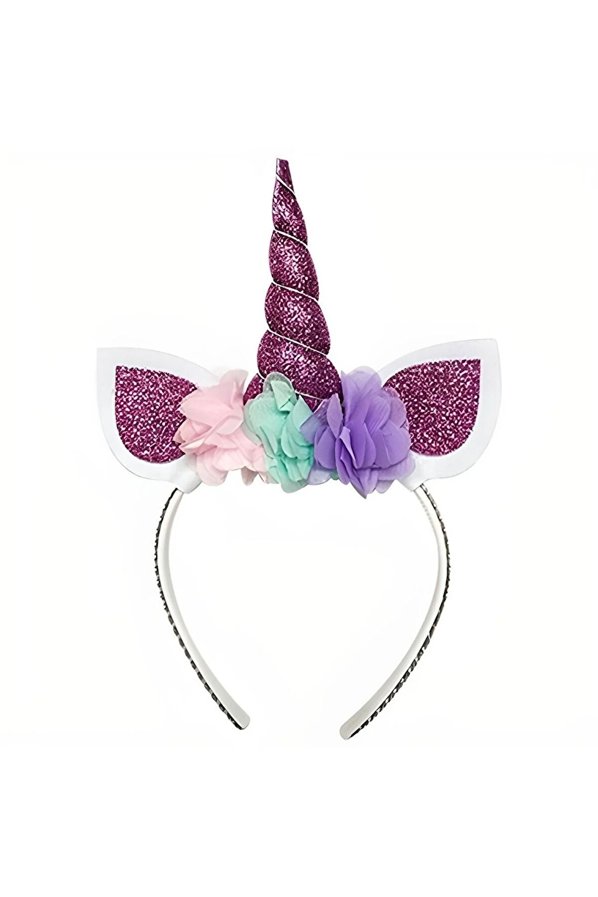 Eva Taç Unicorn Dolgulu Mor