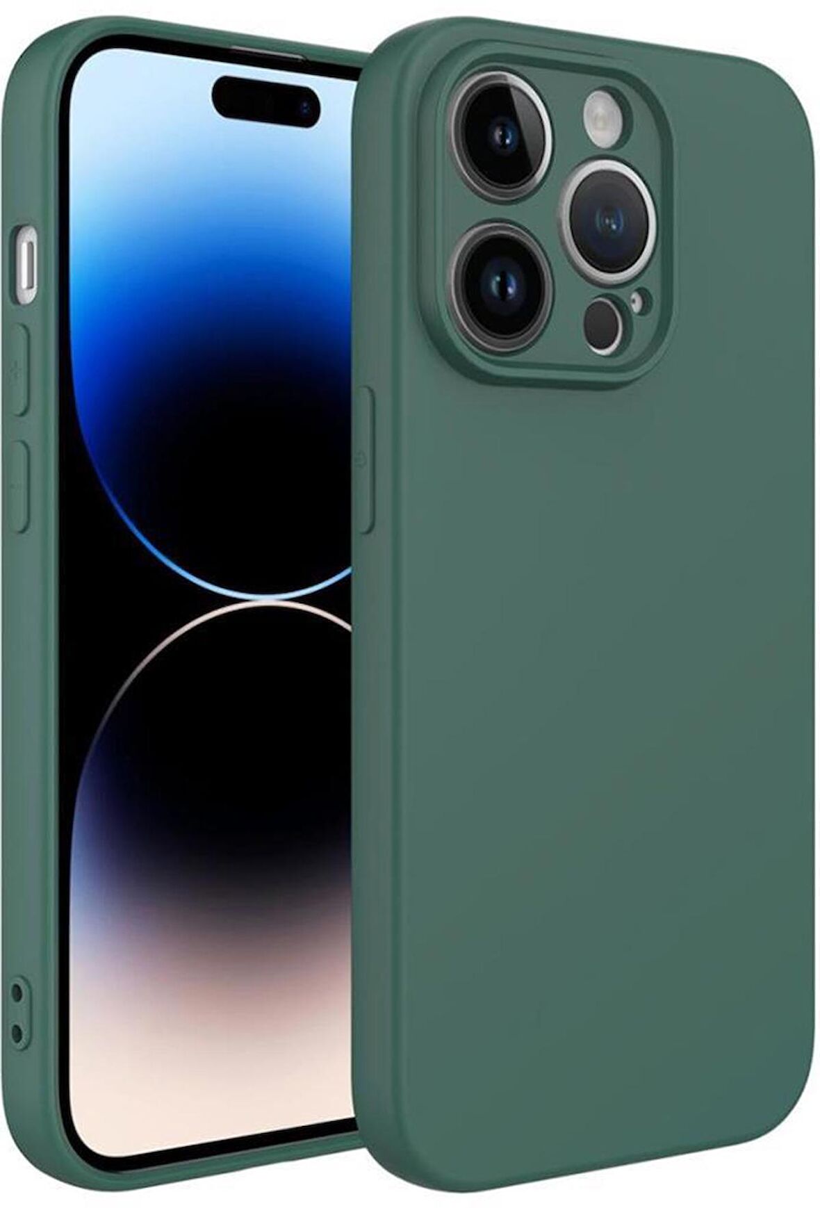 Apple iPhone 14 Pro Kılıf Lansman Tasarım İç Yüzeyi Kadife Silikon