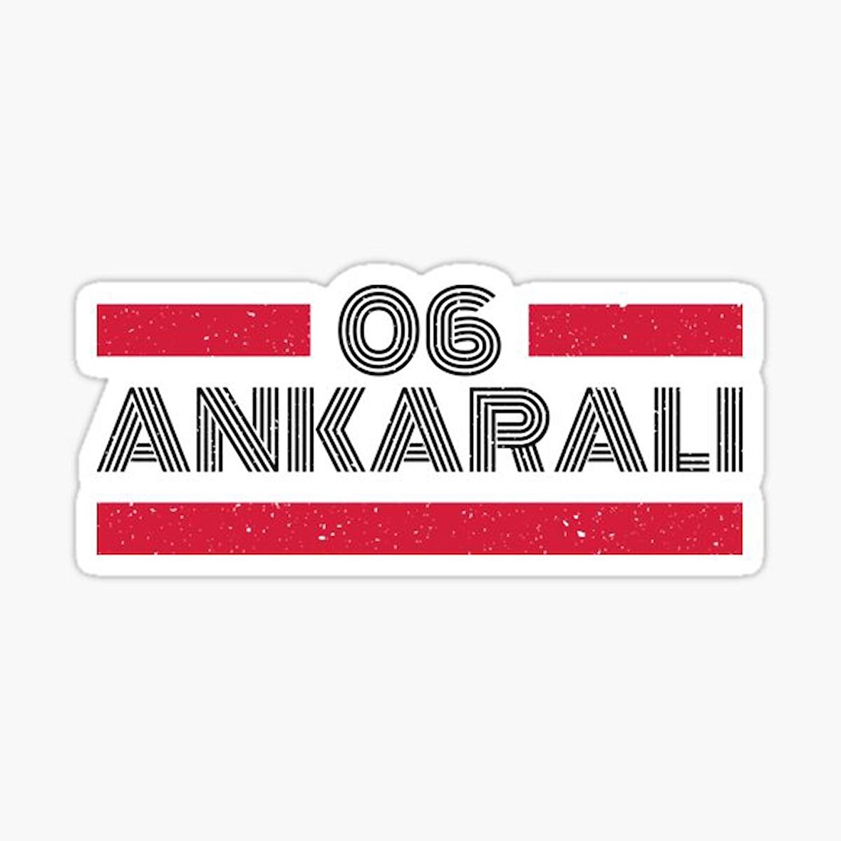 06 Ankaralı Plaka Araba Sticker Yapıştırması