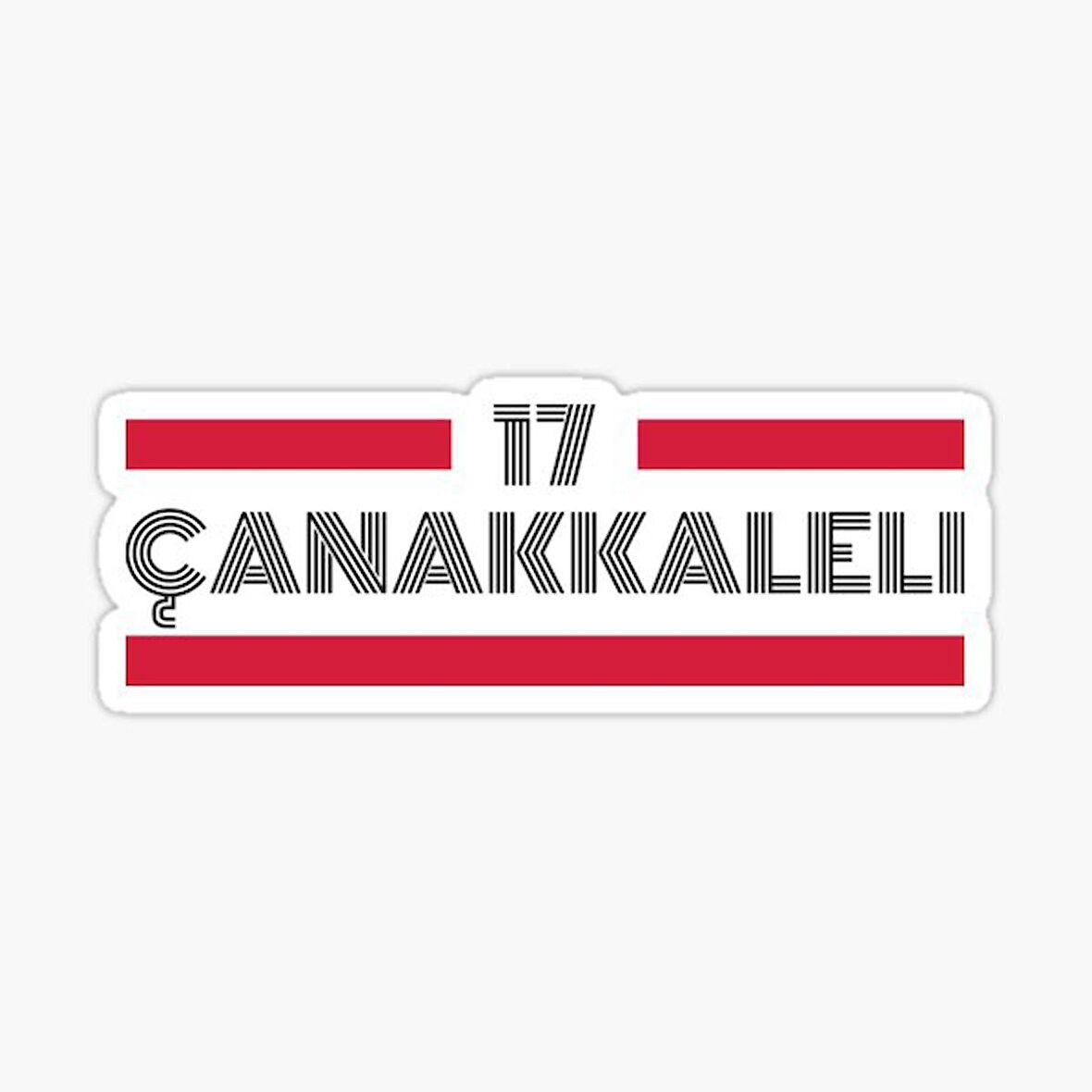 17 Çanakkaleli Plaka Araba Sticker Yapıştırması