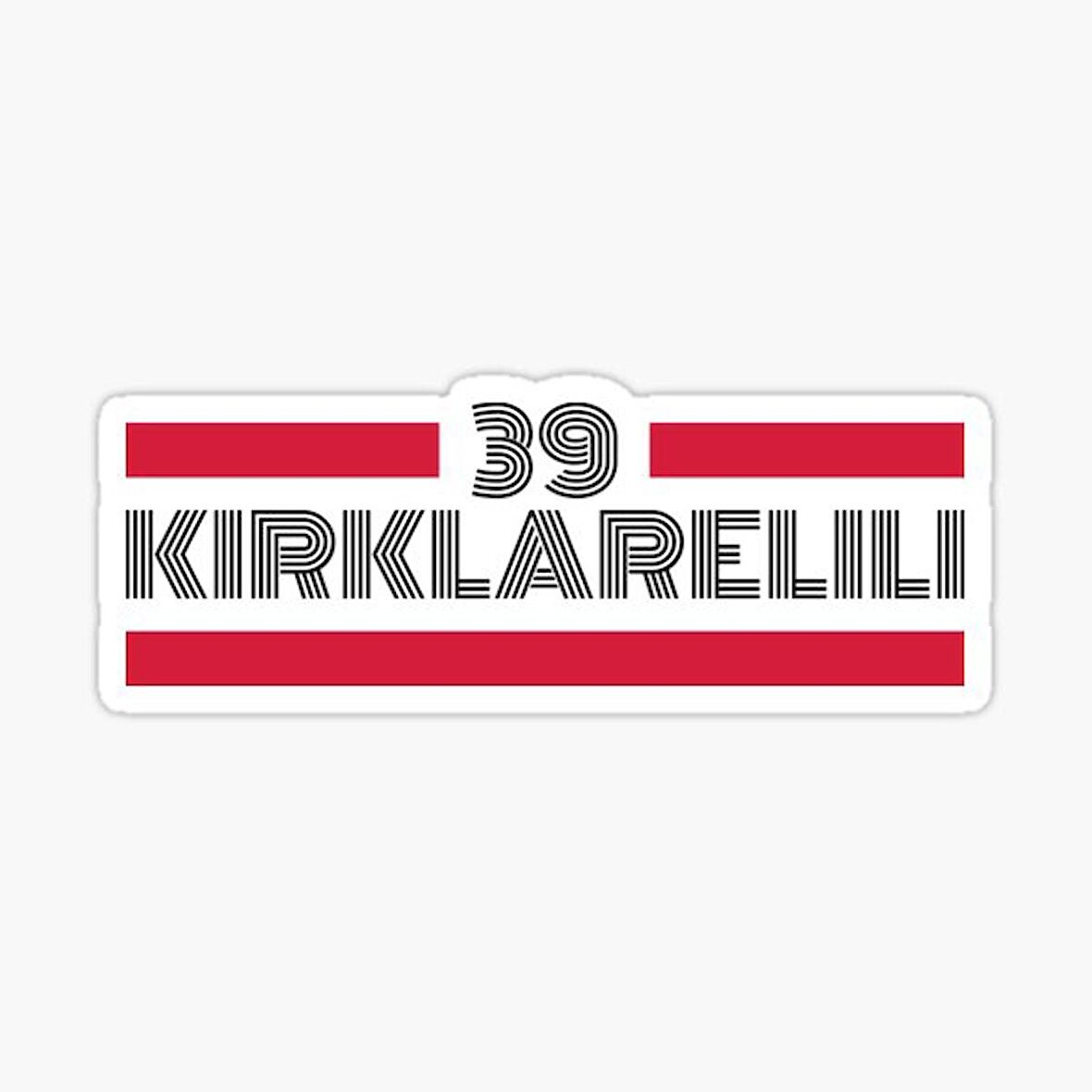 39 Kırklarelili Plaka Araba Sticker Yapıştırması