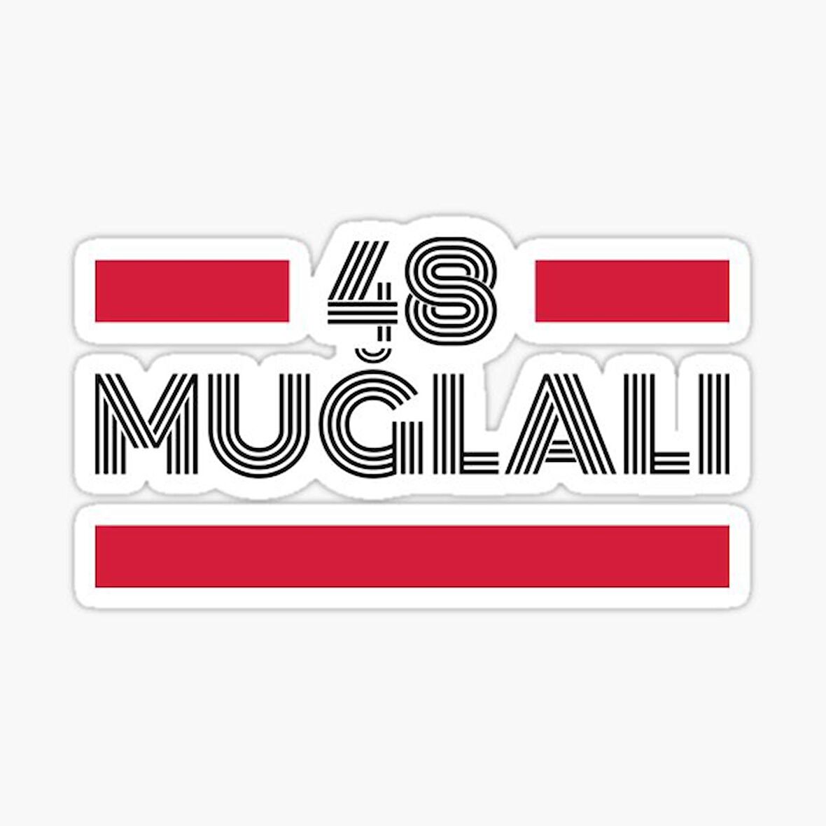 48 Muğlalı Plaka Araba Sticker Yapıştırması