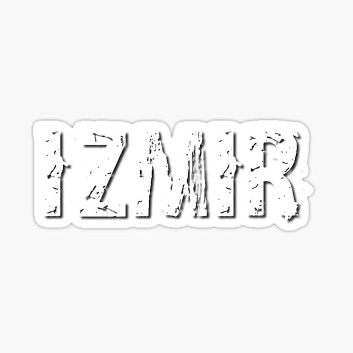 İzmir Sticker Araba Oto Etiket Yapıştırma 18CM