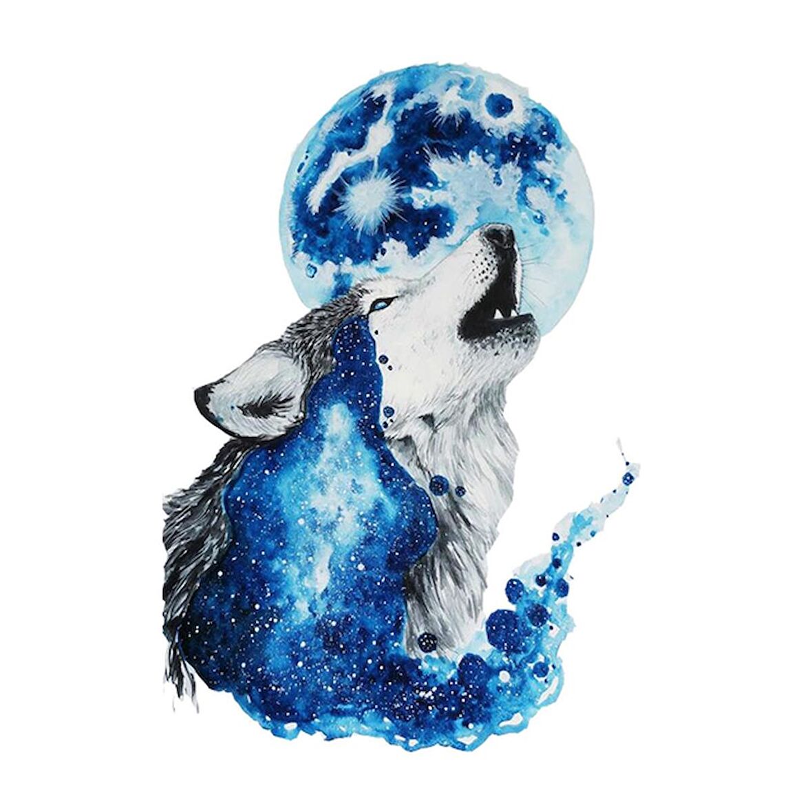 Kurt ay GÖkyüzü araba Sticker Yapıştırma su geçirmez 18CM