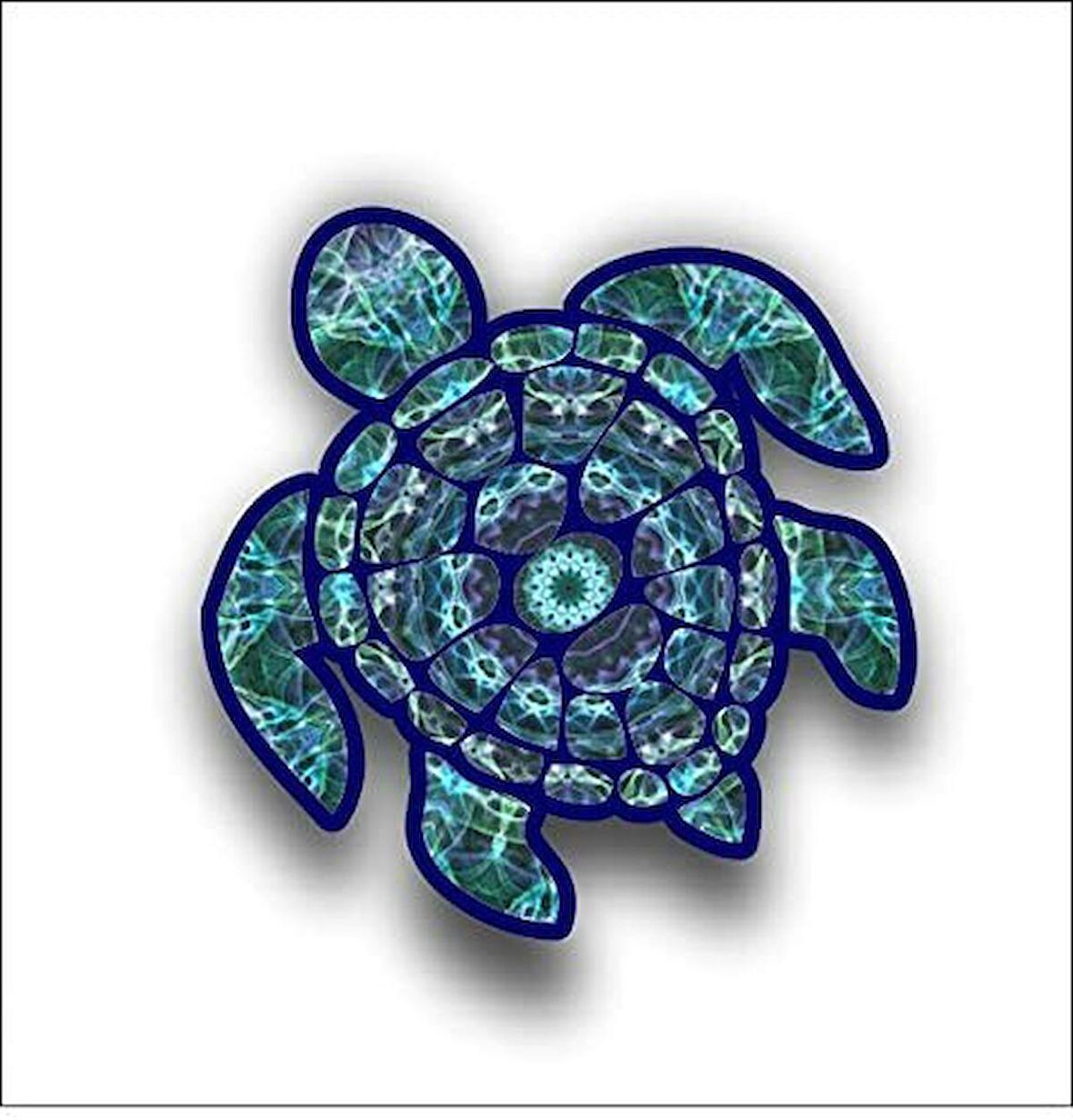 Sevimli deniz kaplumbağası Sticker Yapıştırma 10CM Model2