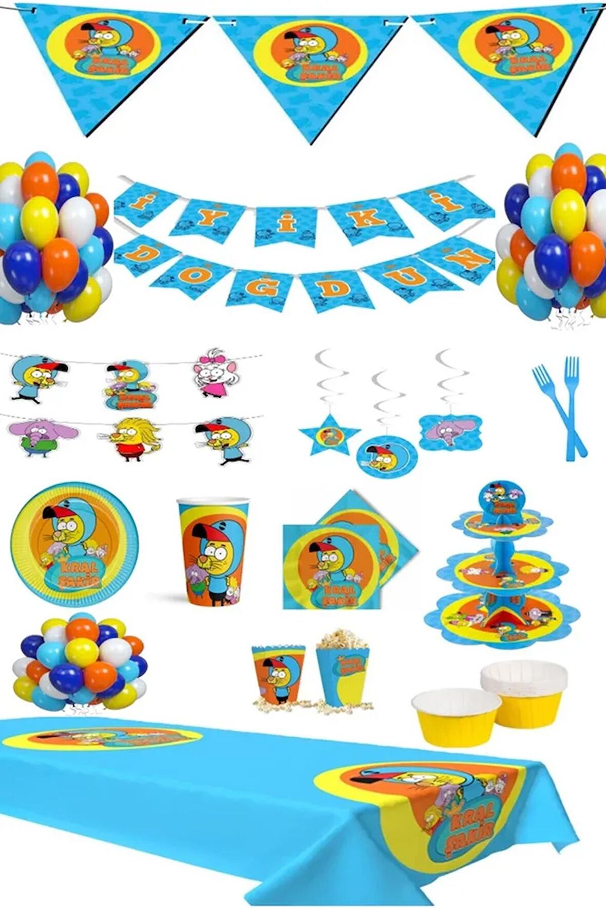 Kral Şakir 8 Kişilik Parti Seti Full Set