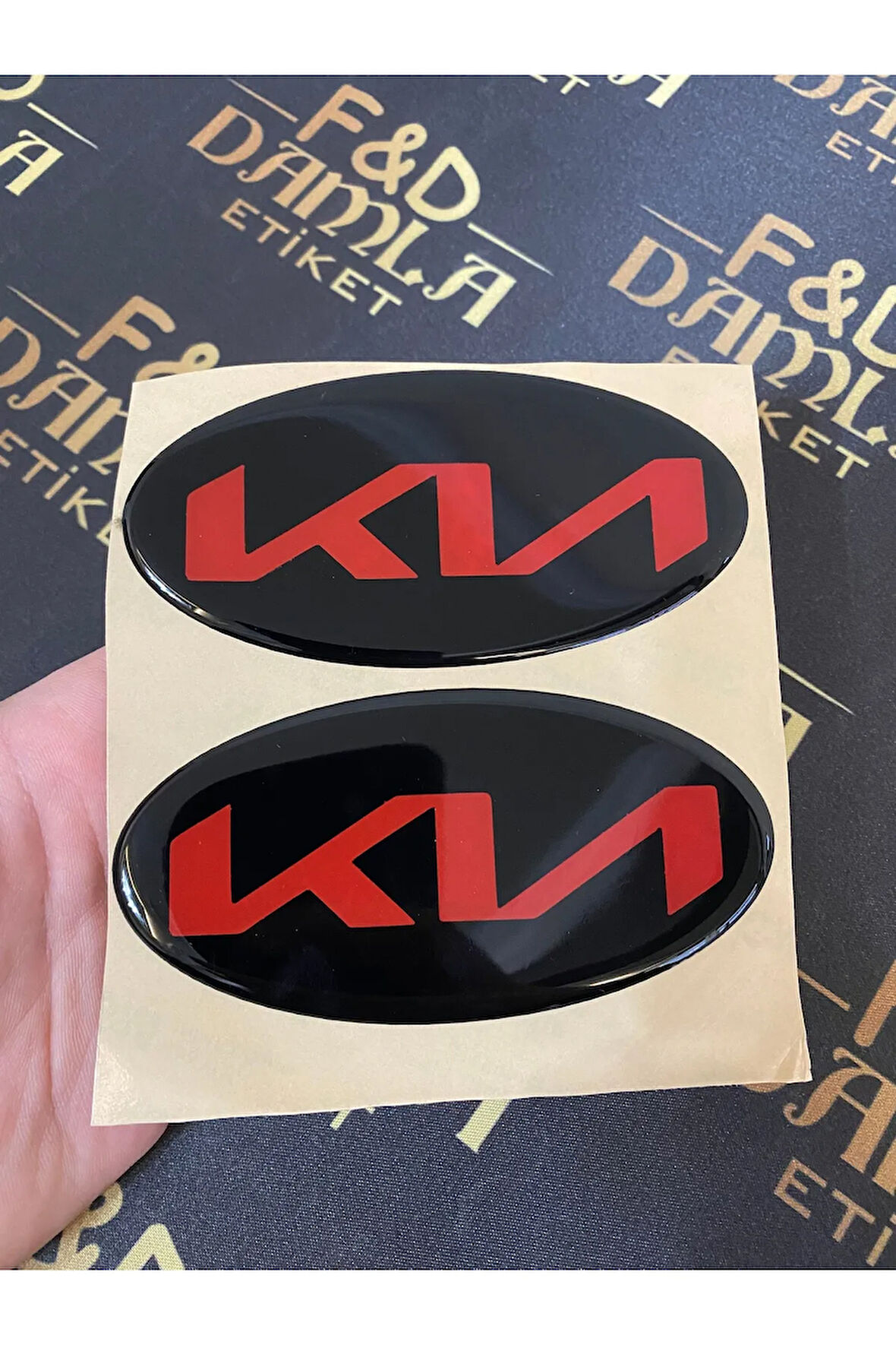 Kia Ceed, Rio, Cerato, Picanto 117 X 58 MM Yeni Yazı Amblem Dekorasyon Ön Arka Logo