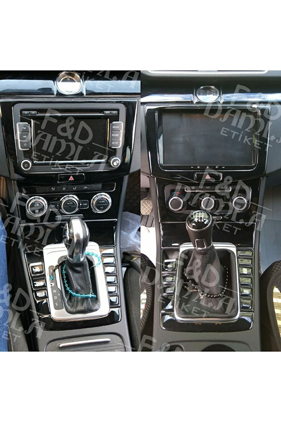 Volkswagen Passat B7 Torpido, Konsol, Trim, Göğüs Maun Kaplama  Parlak Siyah Renk