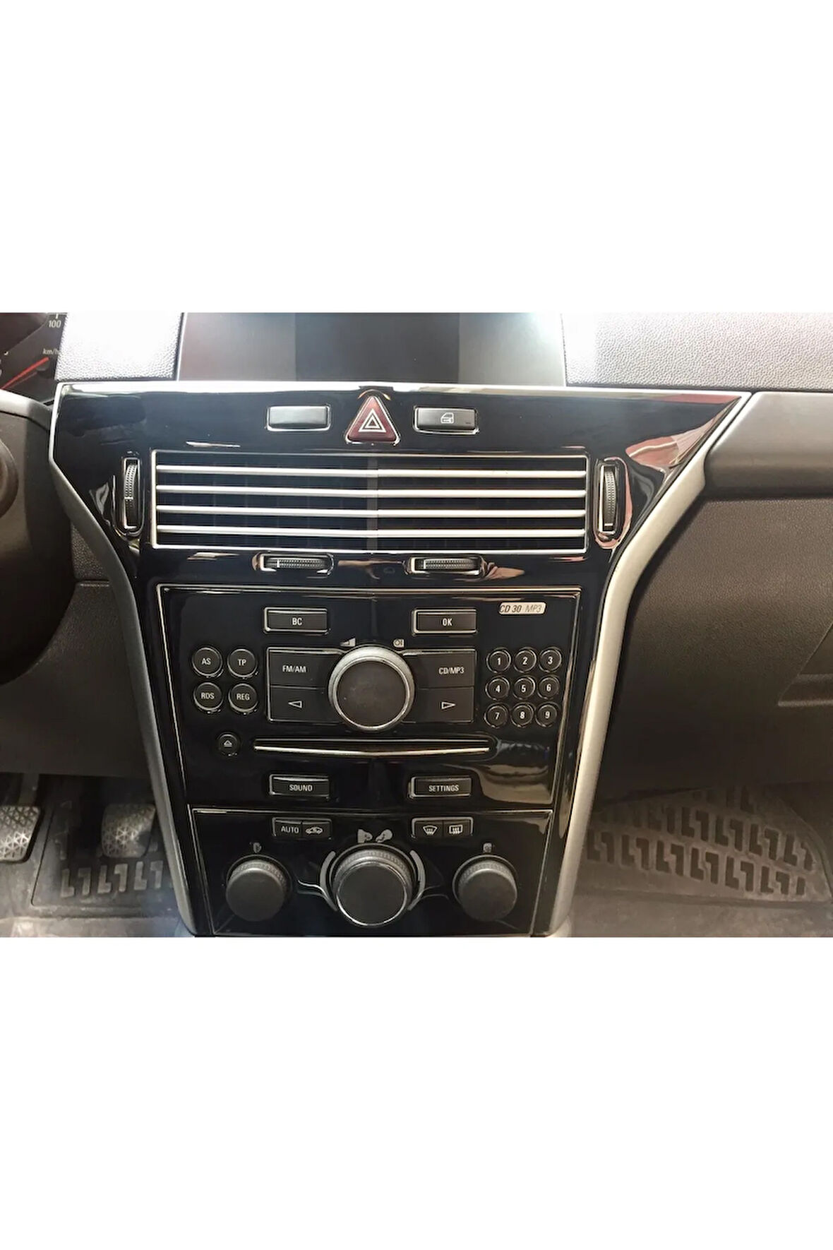 Opel Astra H Otomatik Manuel Uyumlu Maun Kaplama Seti Parlak Siyah Renk