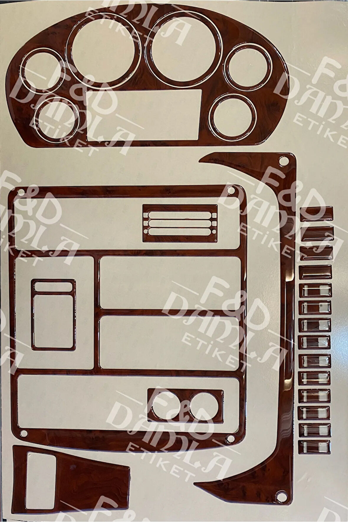 Otokar Sultan 2004-2010 Torpido, Konsol, Trim, Göğüs Maun Kaplama Maun Renk