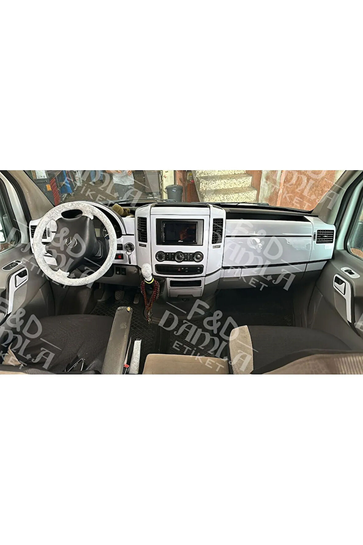 Volkswagen Crafter Torpido, Konsol, Trim, Göğüs Maun Kaplama Full Set Beyaz Renk