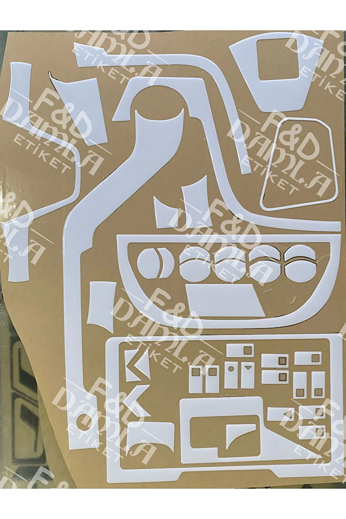 Karsan Jest Torpido, Göğüs, Trim, Konsol Maun Kaplama Beyaz Renk Full Set