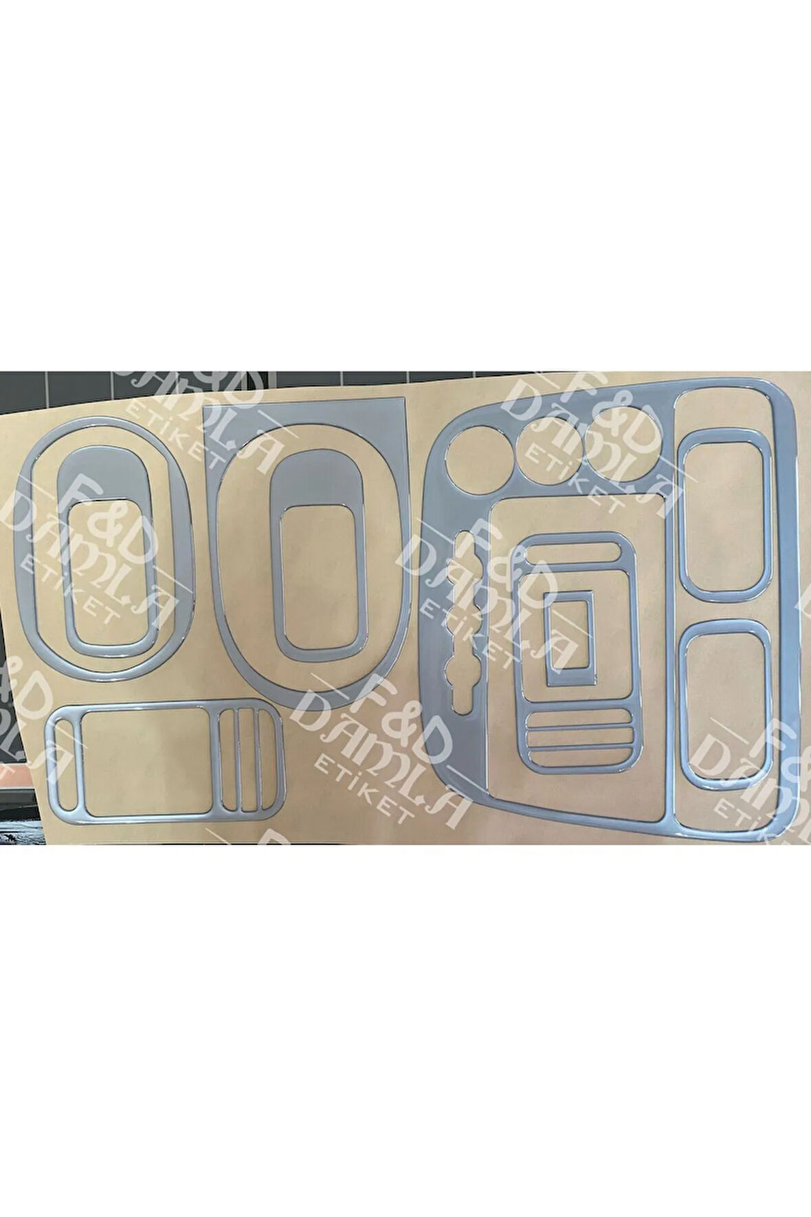 Honda Civic 2001-2006 Manuel LS Paket Uyumlu Maun Kaplama Gümüş Gri Renk
