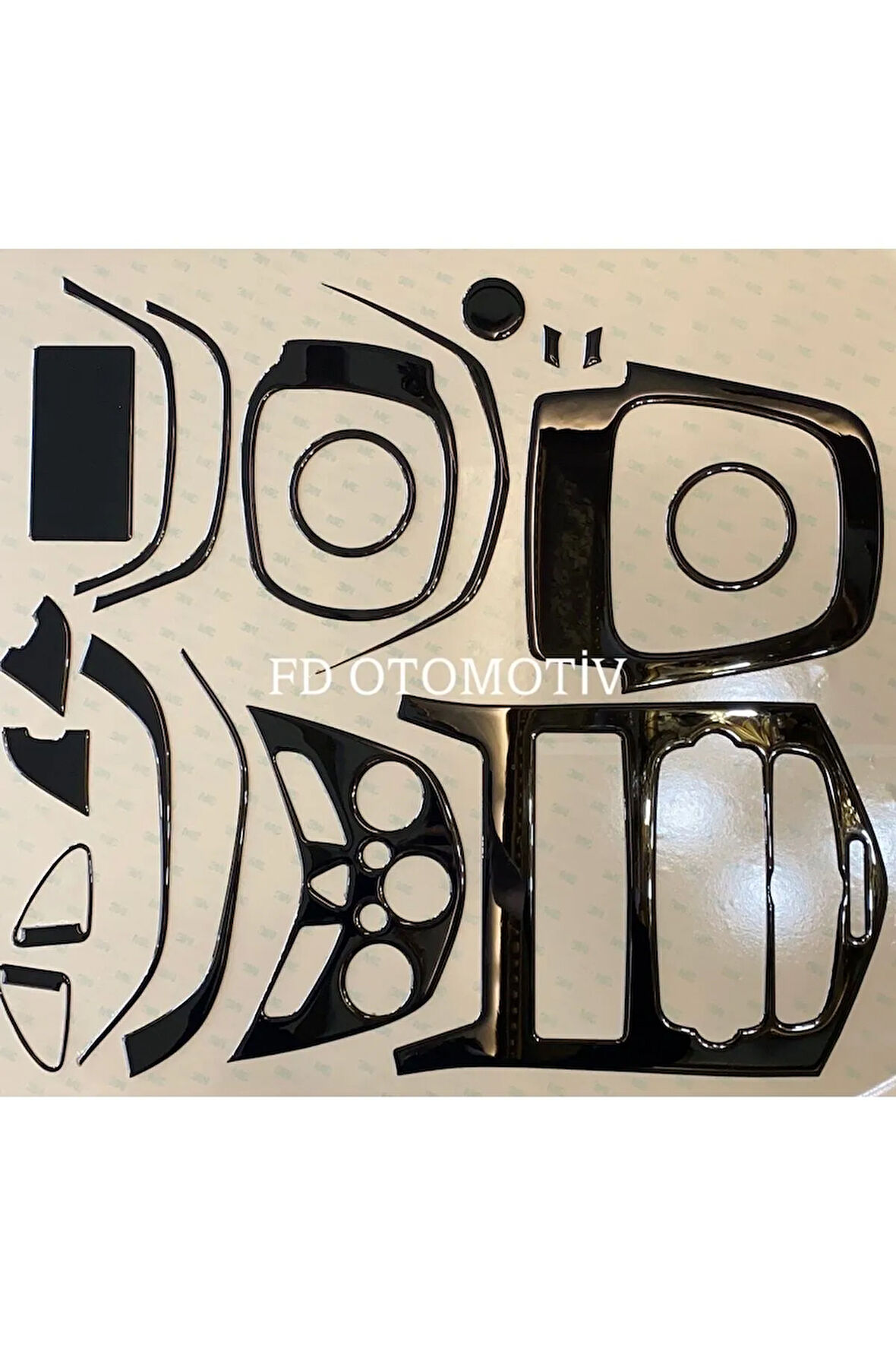 Chevrolet Aveo 2012 - 2013 Torpido, Konsol, Trim, Göğüs Kaplama  Set Piano Black Renk Özel Dizayn