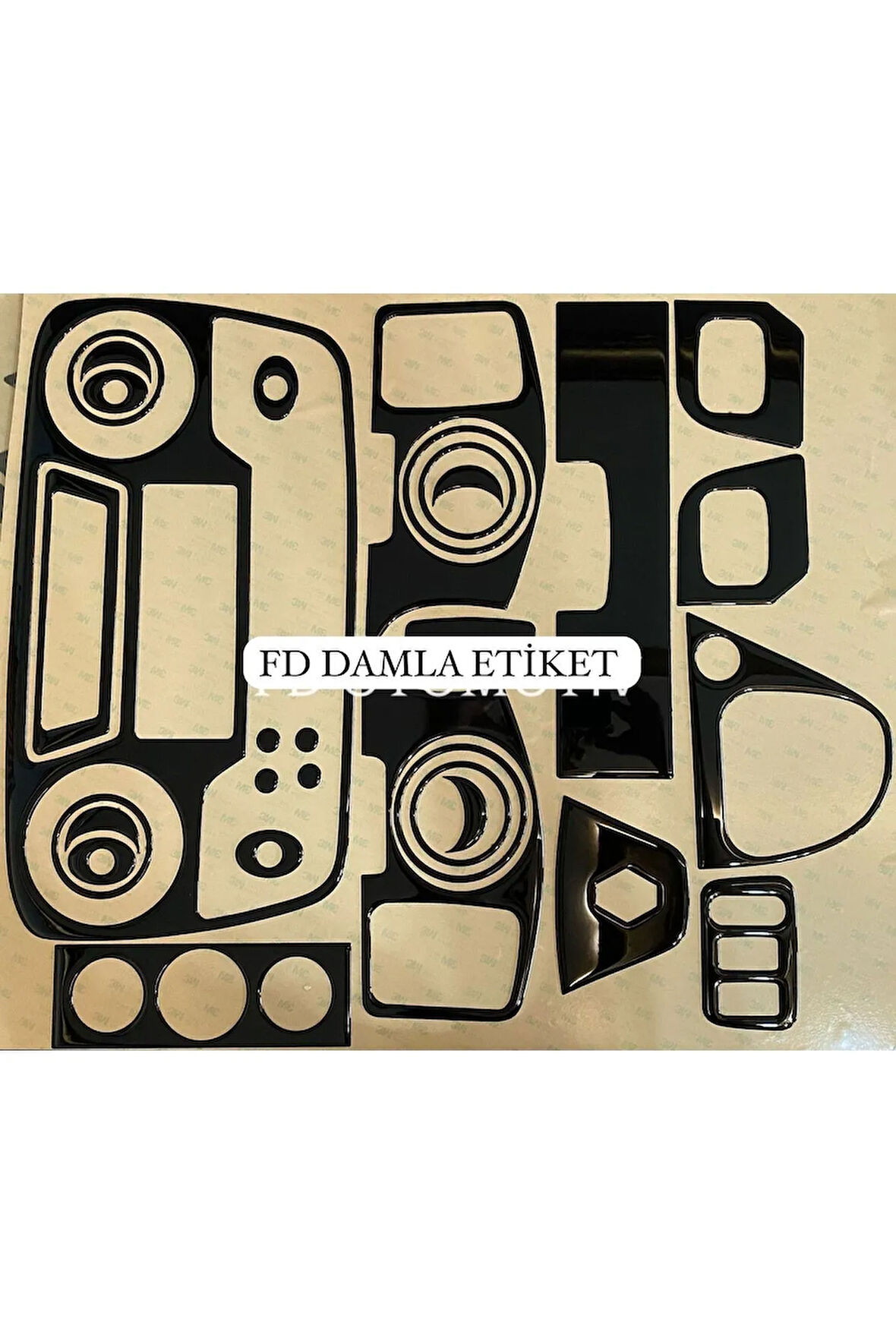 Renault Master 3 2010 - 2019 Torpido, Konsol, Trim, Göğüs Piano Black Renk Özel Dizayn