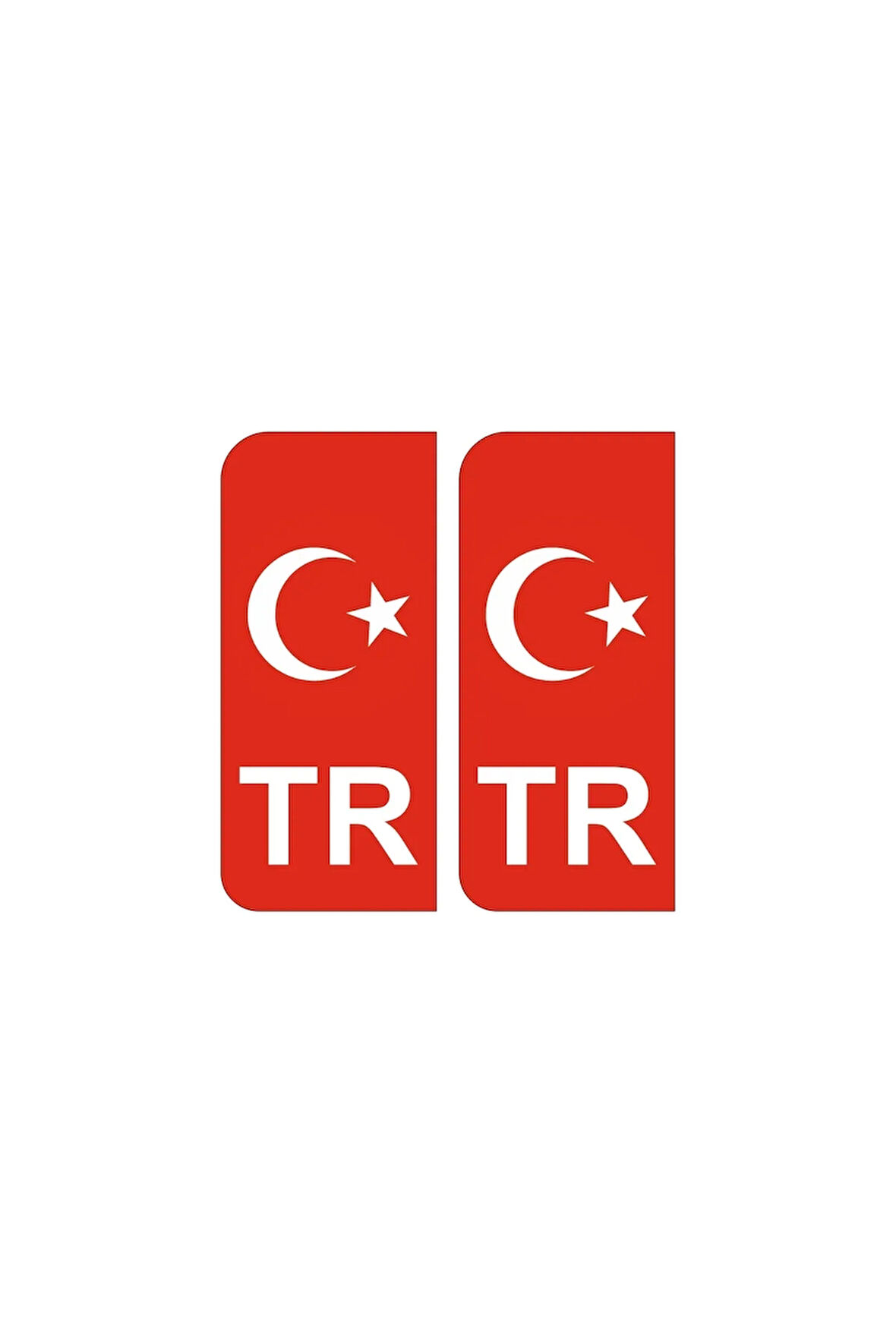 TR Plaka Damla Sticker 2 Adet Türkiye Plaka Damla Etiket Özel Dizayn
