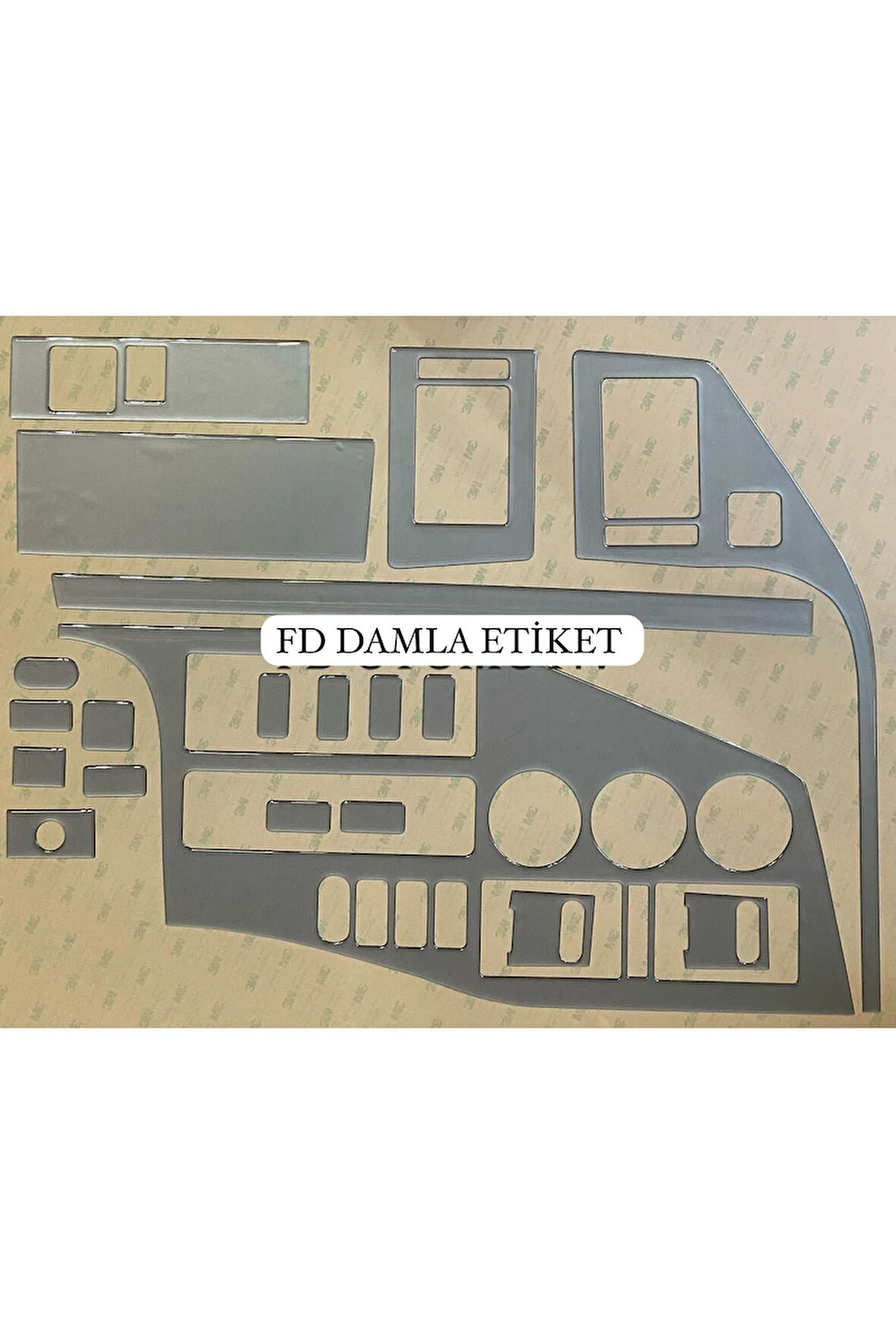 Volkswagen Wolt LT 35 Torpido, Konsol, Trim, Göğüs Kaplama  Set Gümüş Renk Özel Dizayn