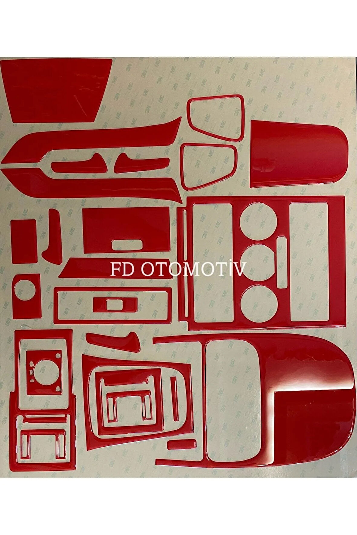 Opel Astra G Full Set  Torpido, Konsol, Trim, Göğüs Kaplama  Set Kırmızı Özel Renk Özel Dizayn