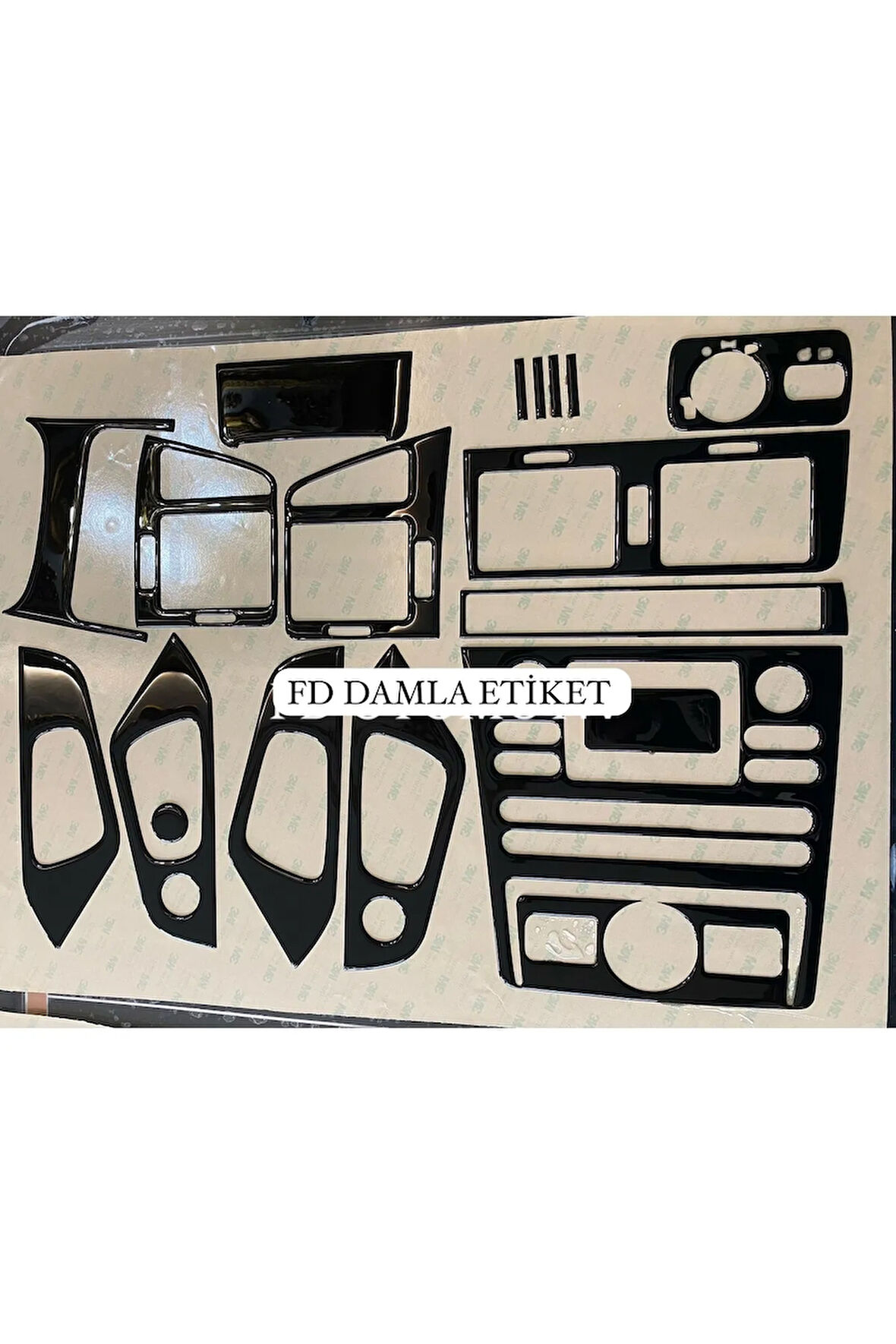 Seat İbiza, Cordoba Torpido, Konsol, Trim, Göğüs Maun Kaplama  Siyah  Renk Özel Dizayn