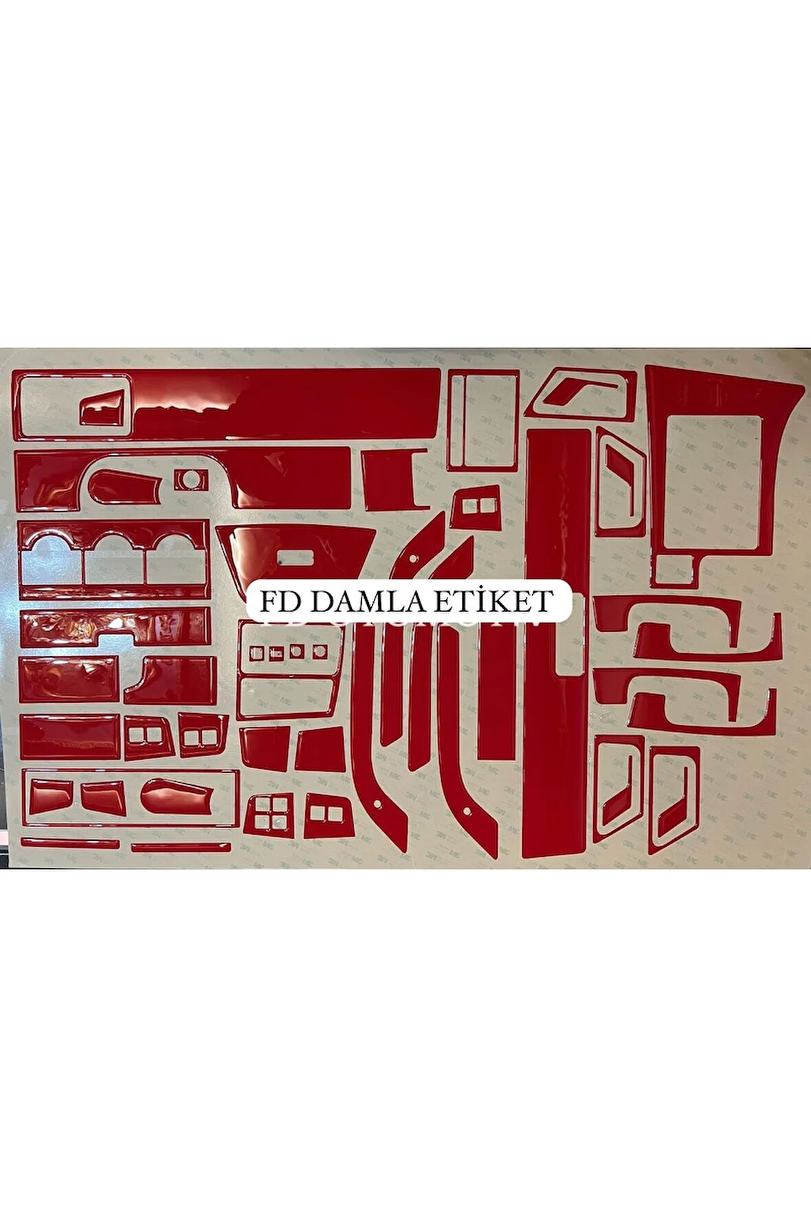 Fiat Tempra Tipo Full Set  Maun Kaplama  Set Kırmızı Renk Özel Dizayn