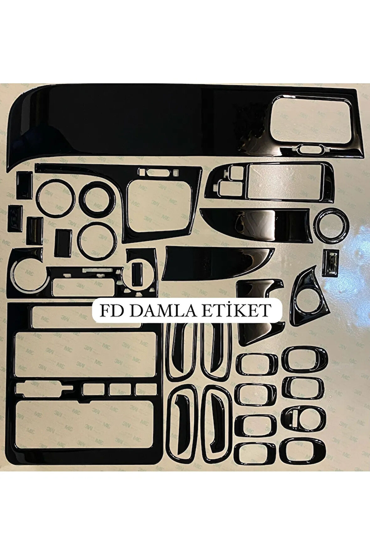 Toyota Carina E Torpido, Konsol, Trim, Göğüs Kaplama  Set Piano Black Renk Özel Dizayn