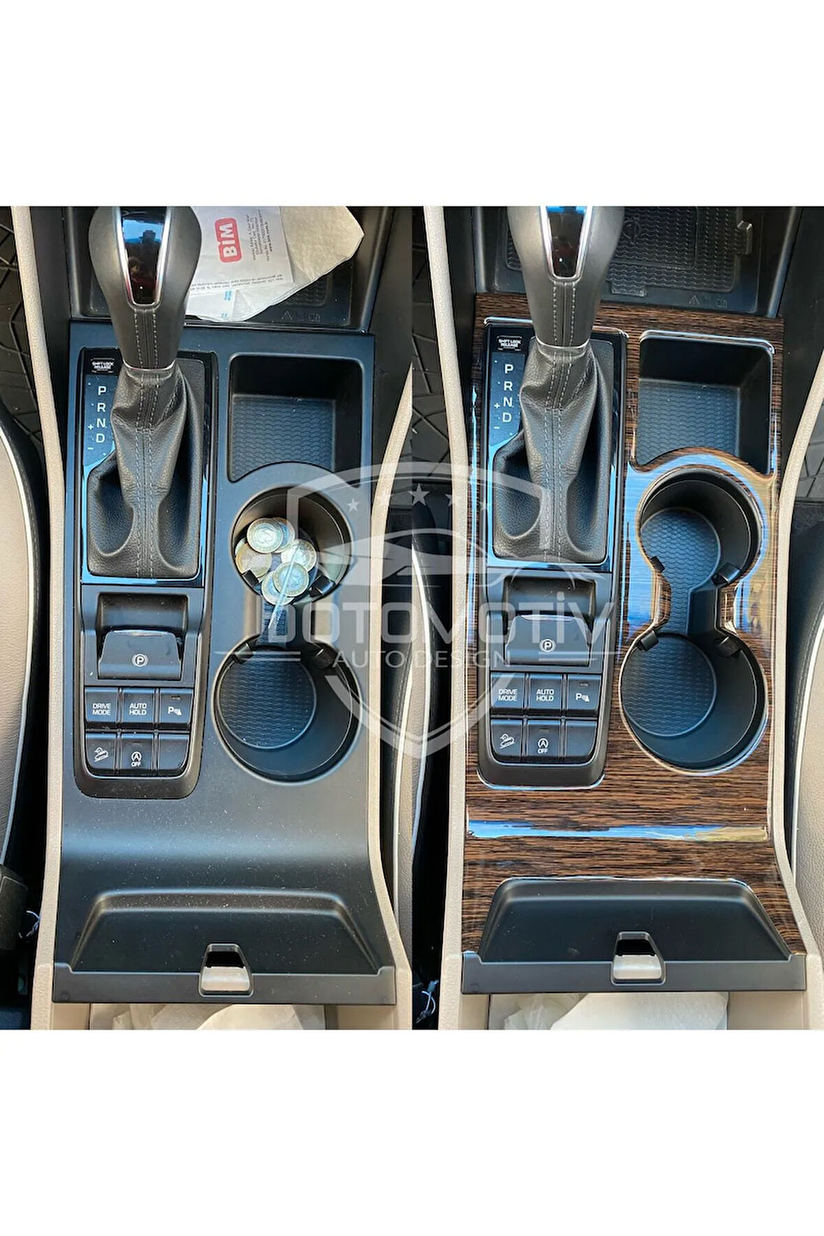 Hyundai Tucson 2015-2020 Torpido, Konsol, Trim, Göğüs Kaplama  Set Koyu Meşe Özel Renk Özel Dizayn